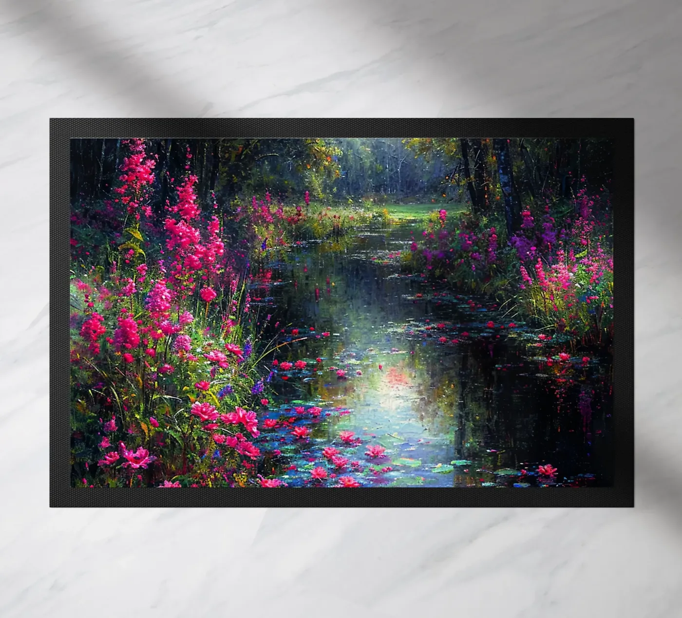 Flowered Stream Fußmatte von Seitz Michelle