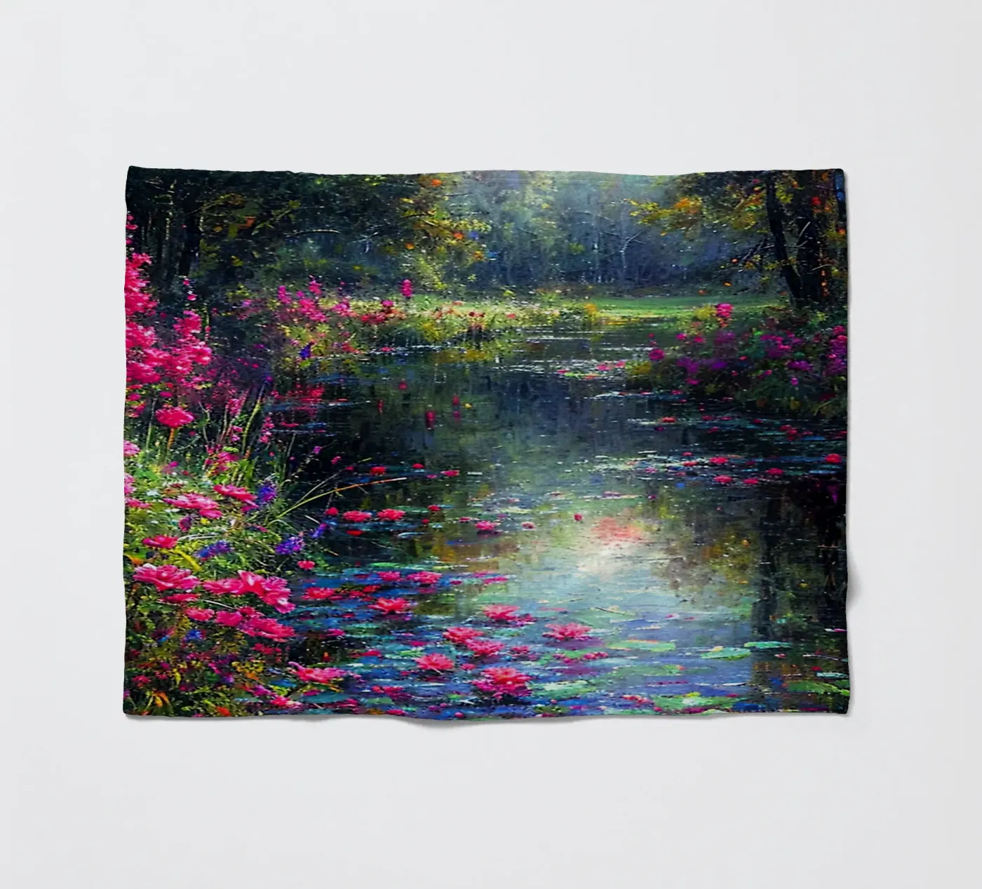 Flowered Stream fleecedeken van Seitz Michelle