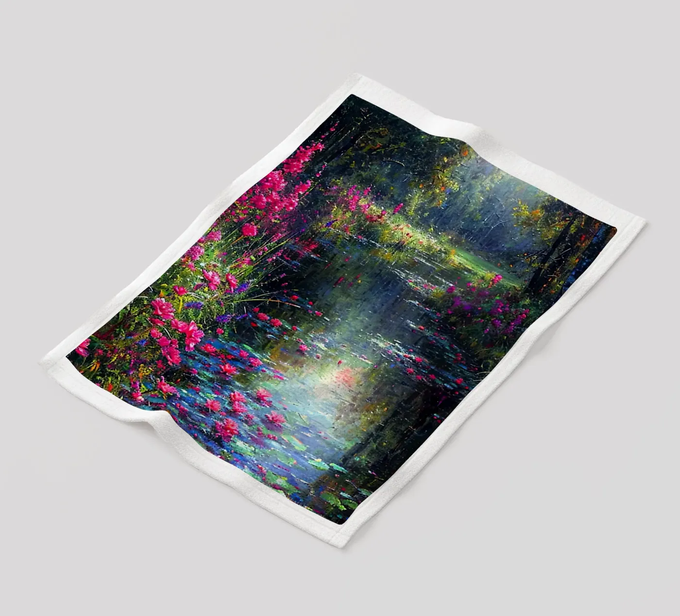 Flowered Stream fleecedeken van Seitz Michelle