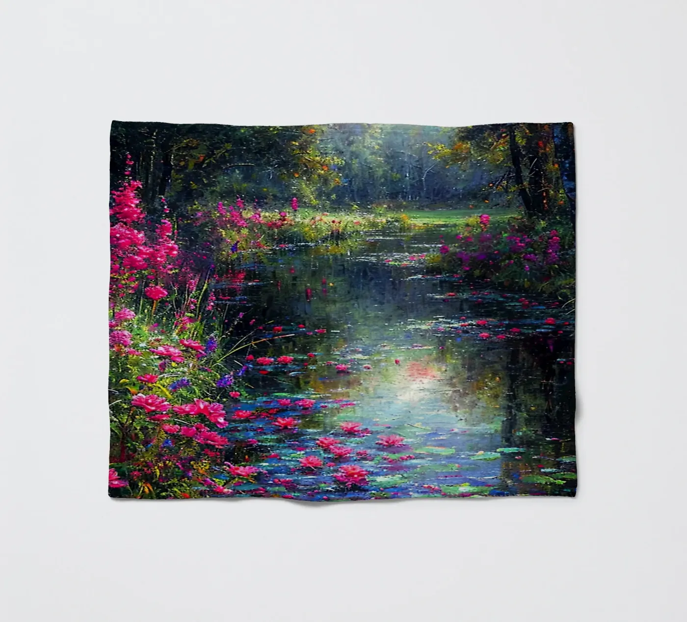Flowered Stream fleecedeken van Seitz Michelle