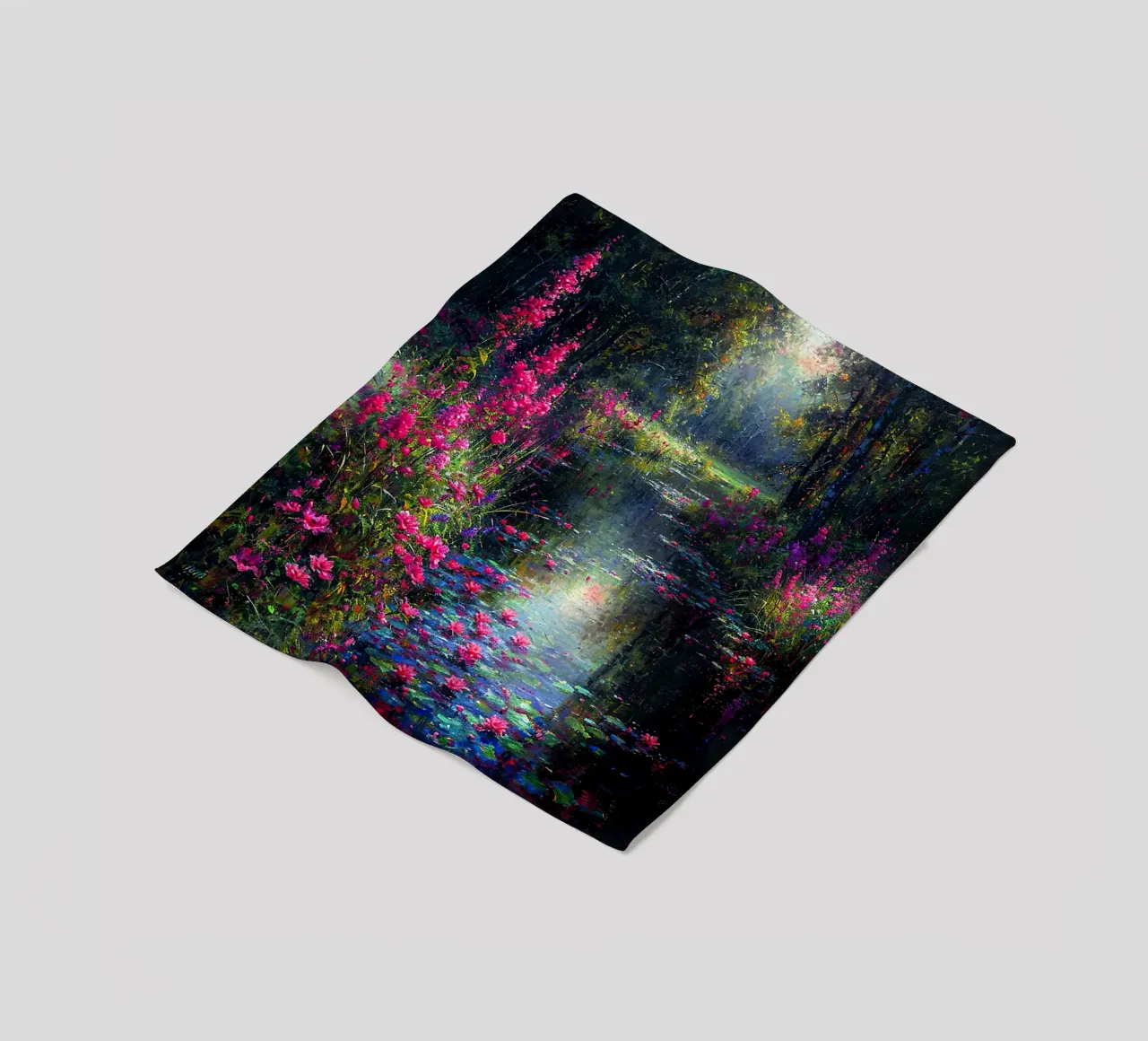 Flowered Stream fleecedeken van Seitz Michelle