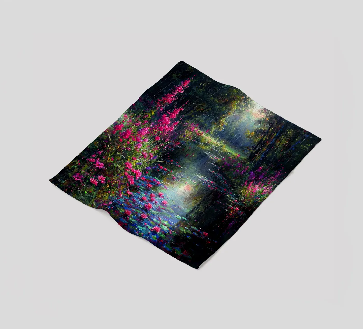 Flowered Stream fleecedeken van Seitz Michelle