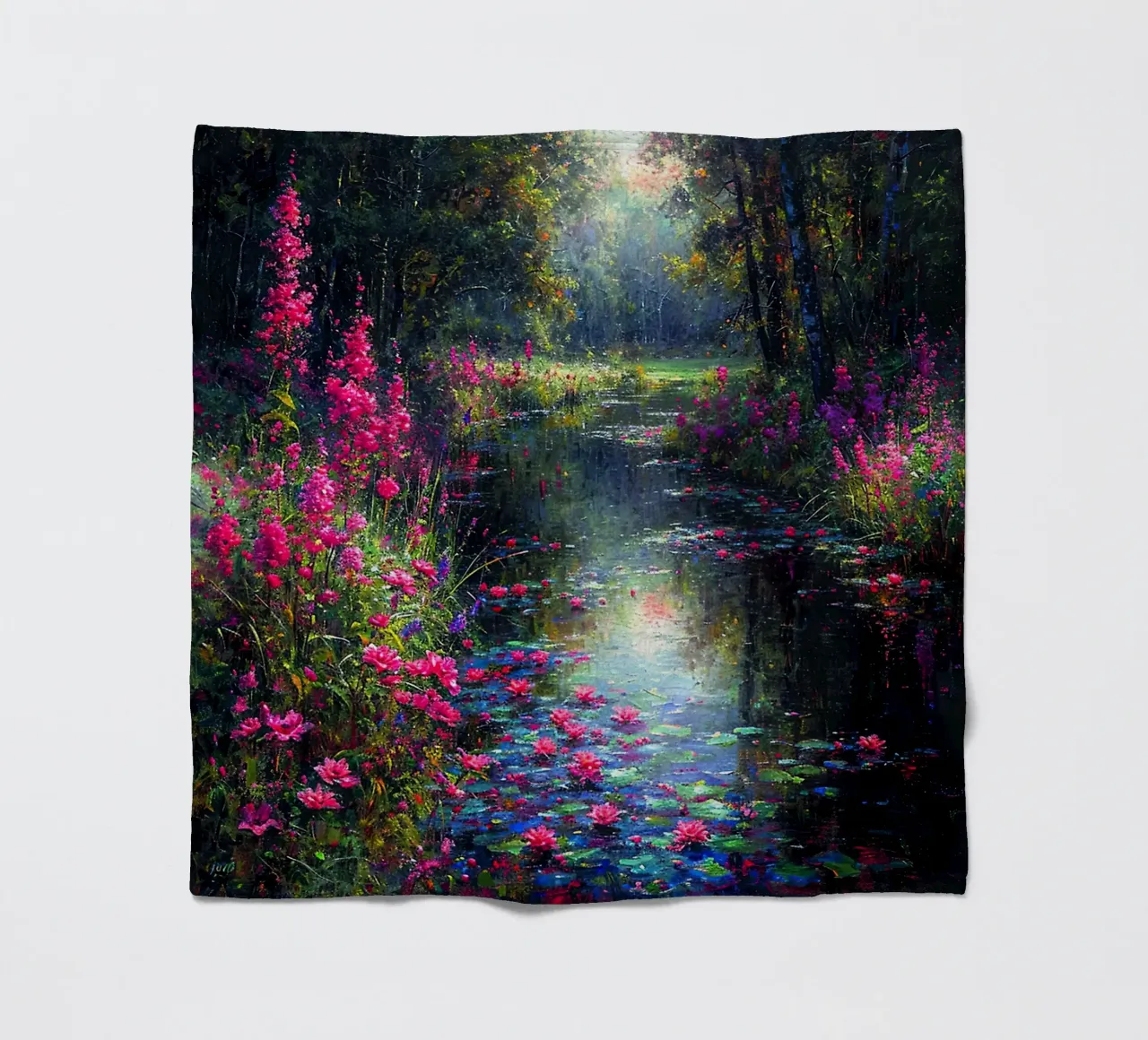 Flowered Stream fleecedeken van Seitz Michelle