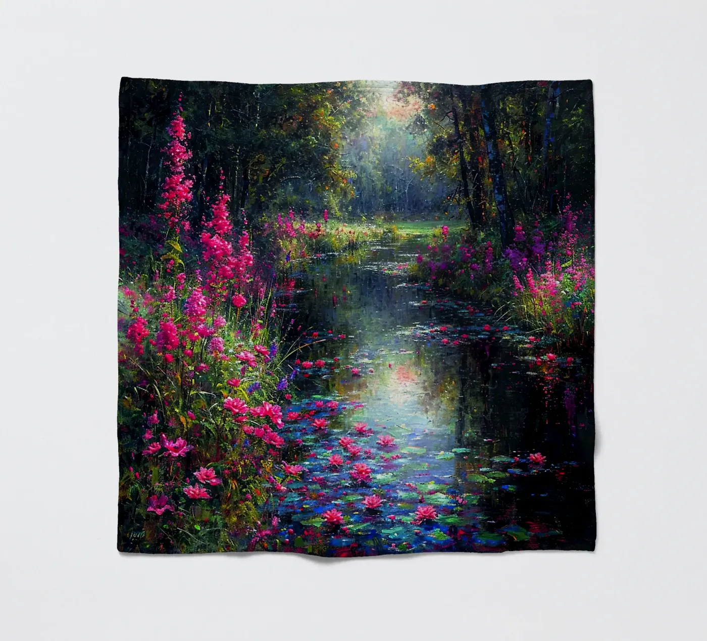 Flowered Stream fleecedeken van Seitz Michelle