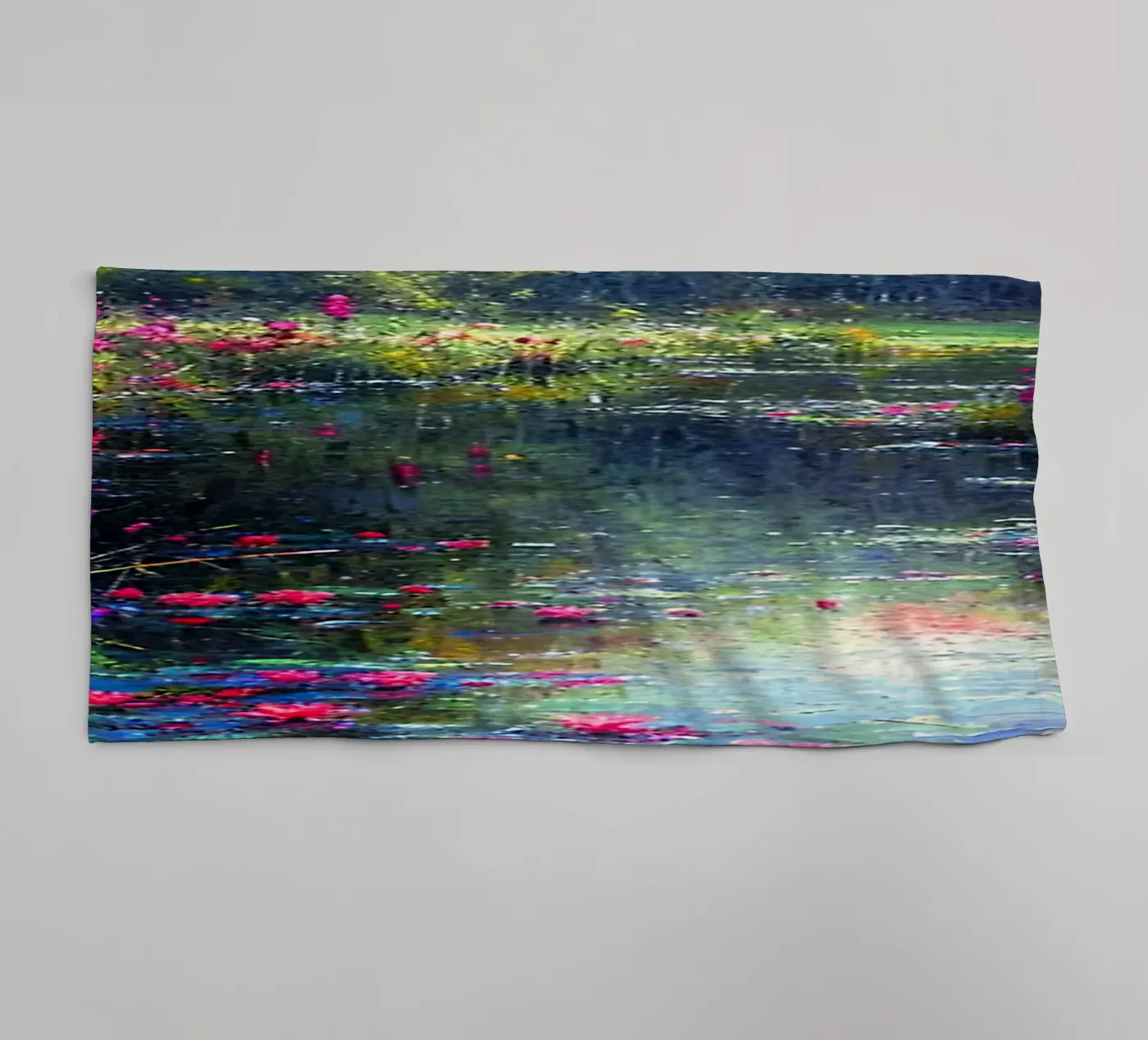 Flowered Stream towel by Seitz Michelle