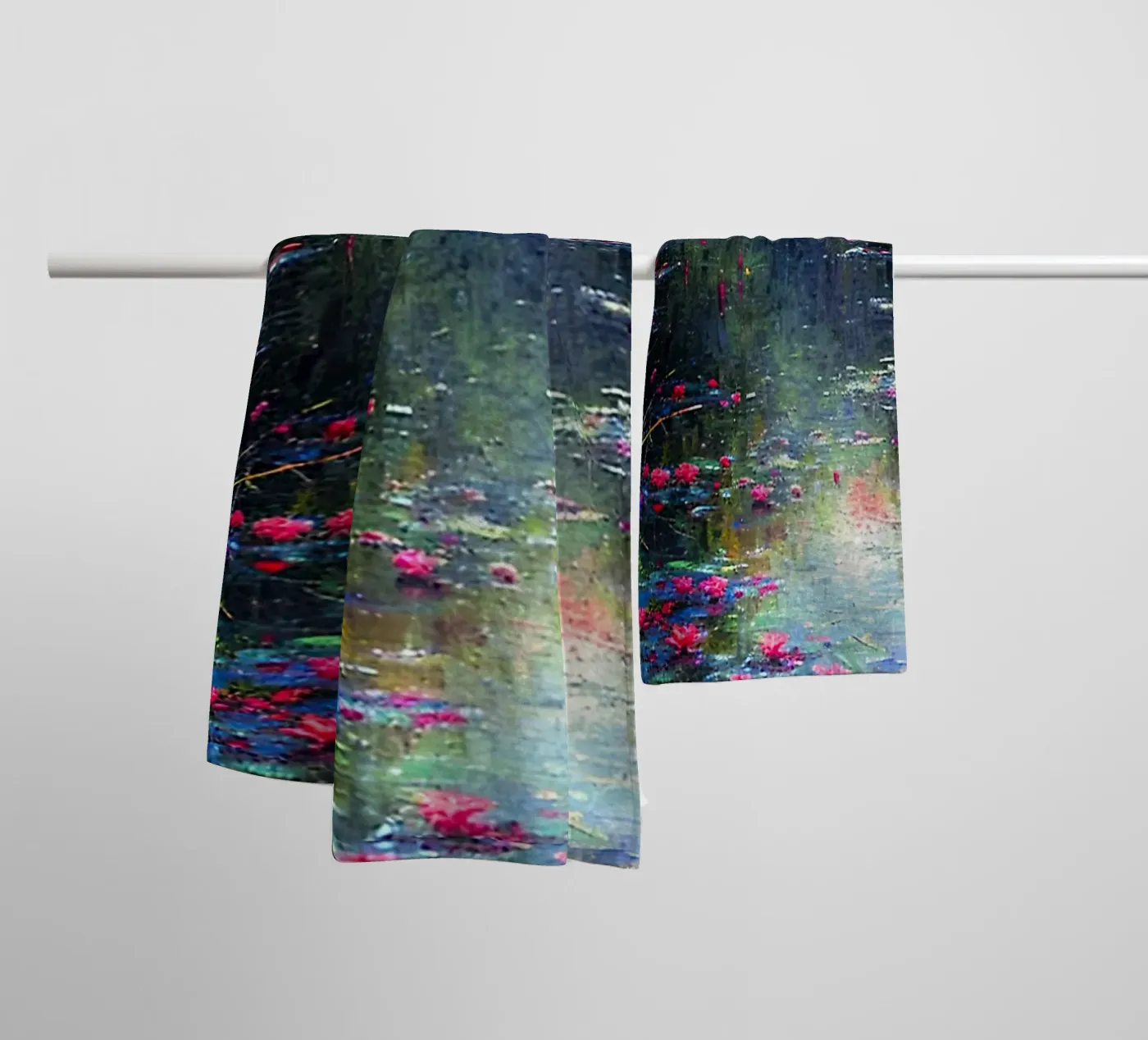 Flowered Stream towel by Seitz Michelle