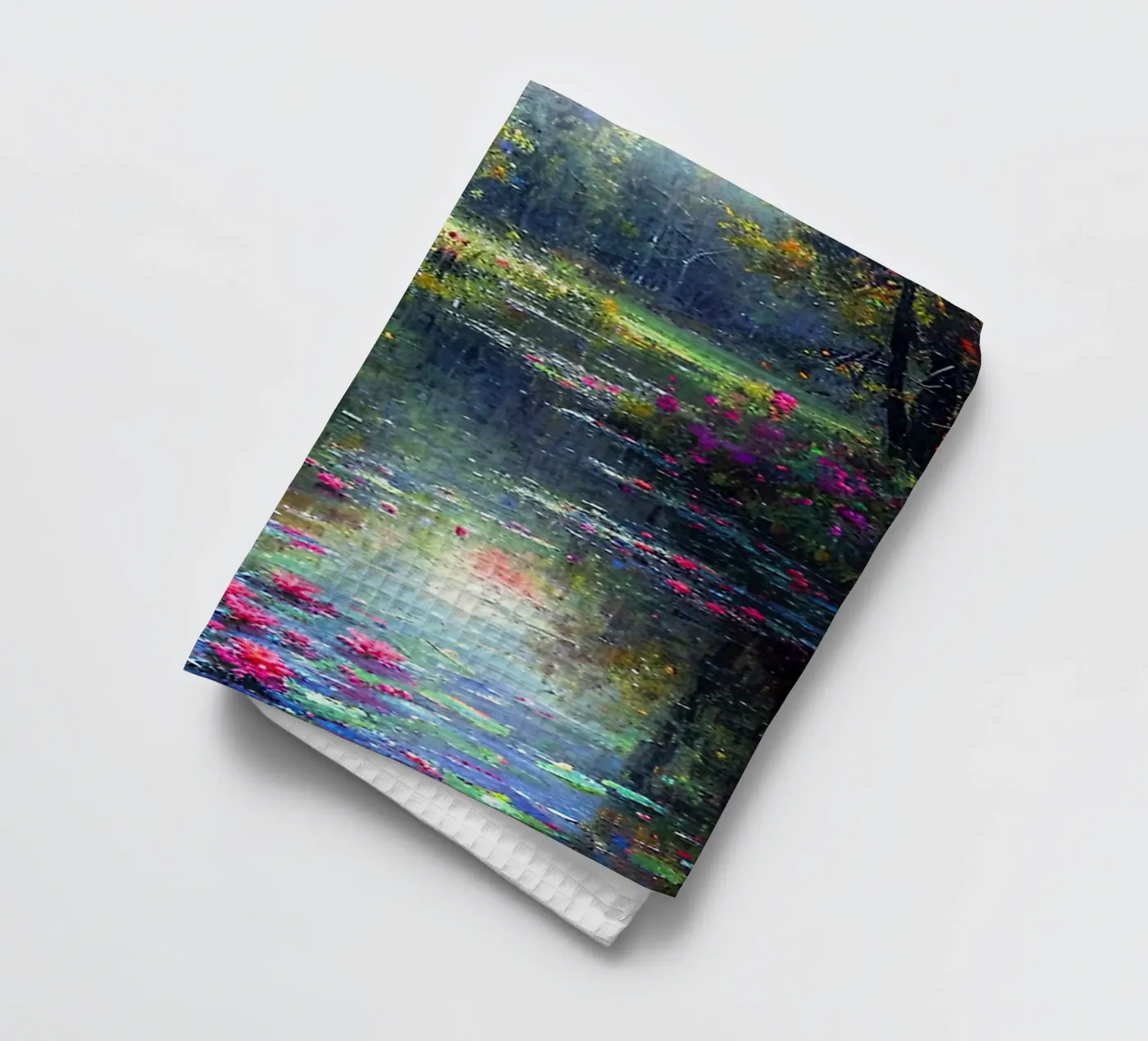 Flowered Stream tea towel by Seitz Michelle