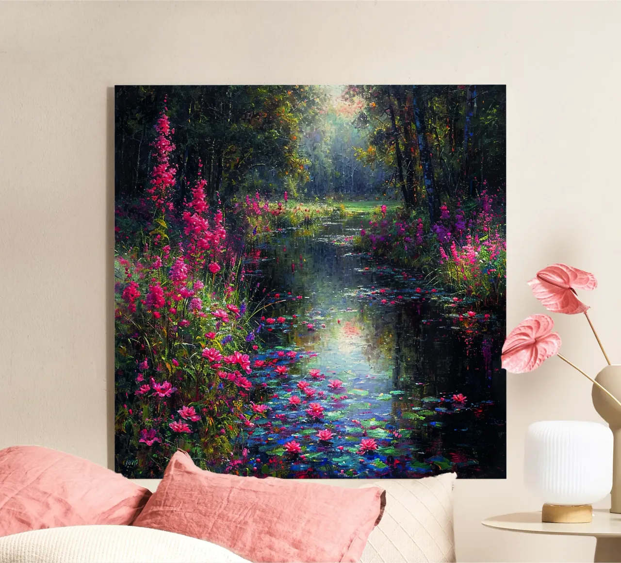 Flowered Stream plexiglass da Seitz Michelle