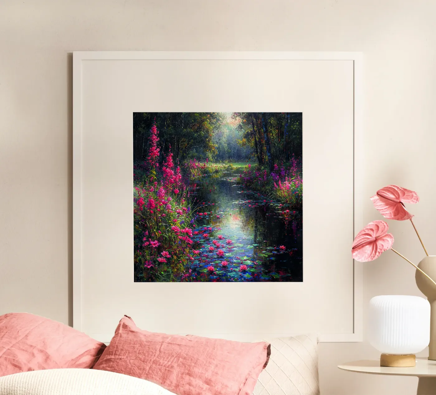 Flowered Stream poster da Seitz Michelle