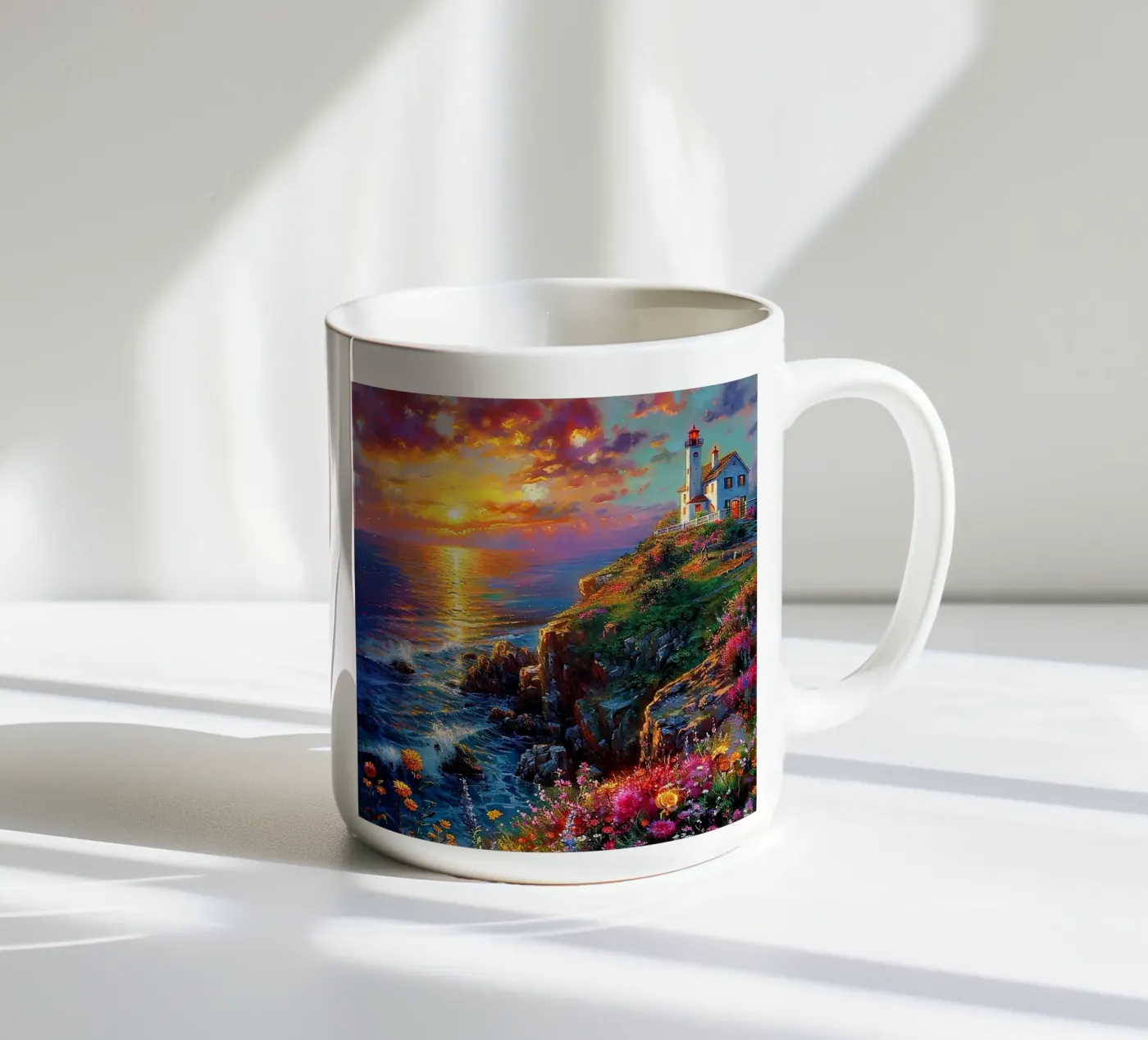 Lighthouse ceramic mug by Seitz Michelle