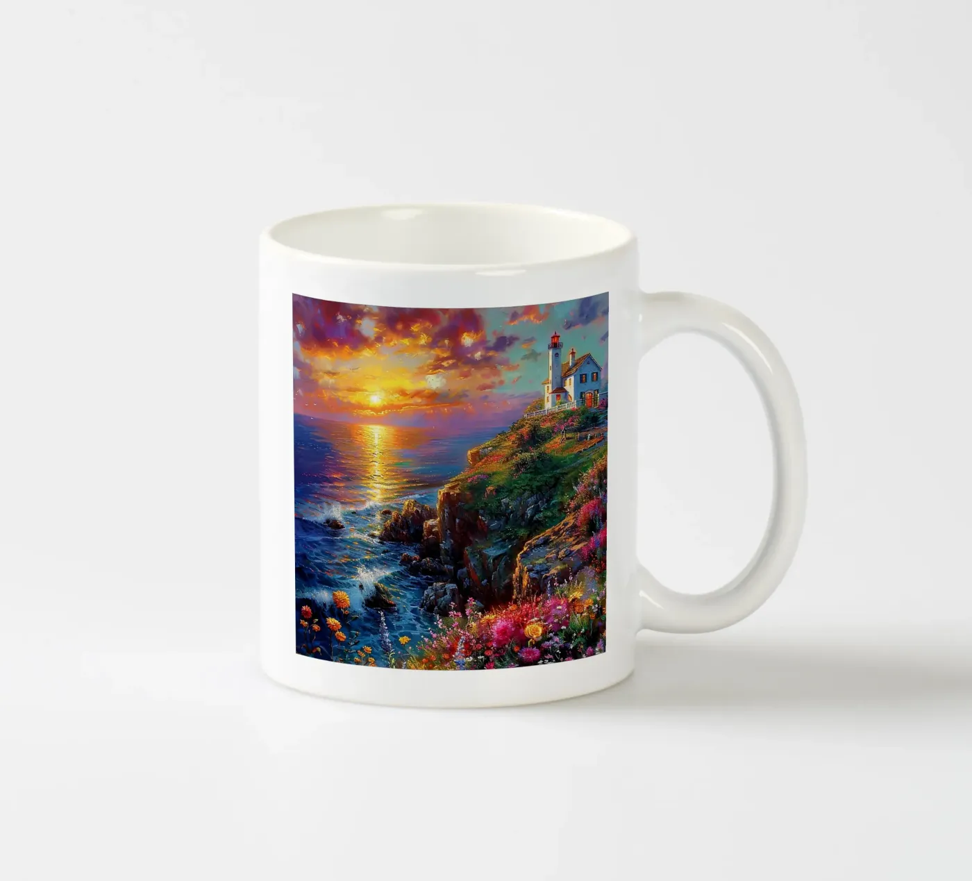 Lighthouse ceramic mug by Seitz Michelle