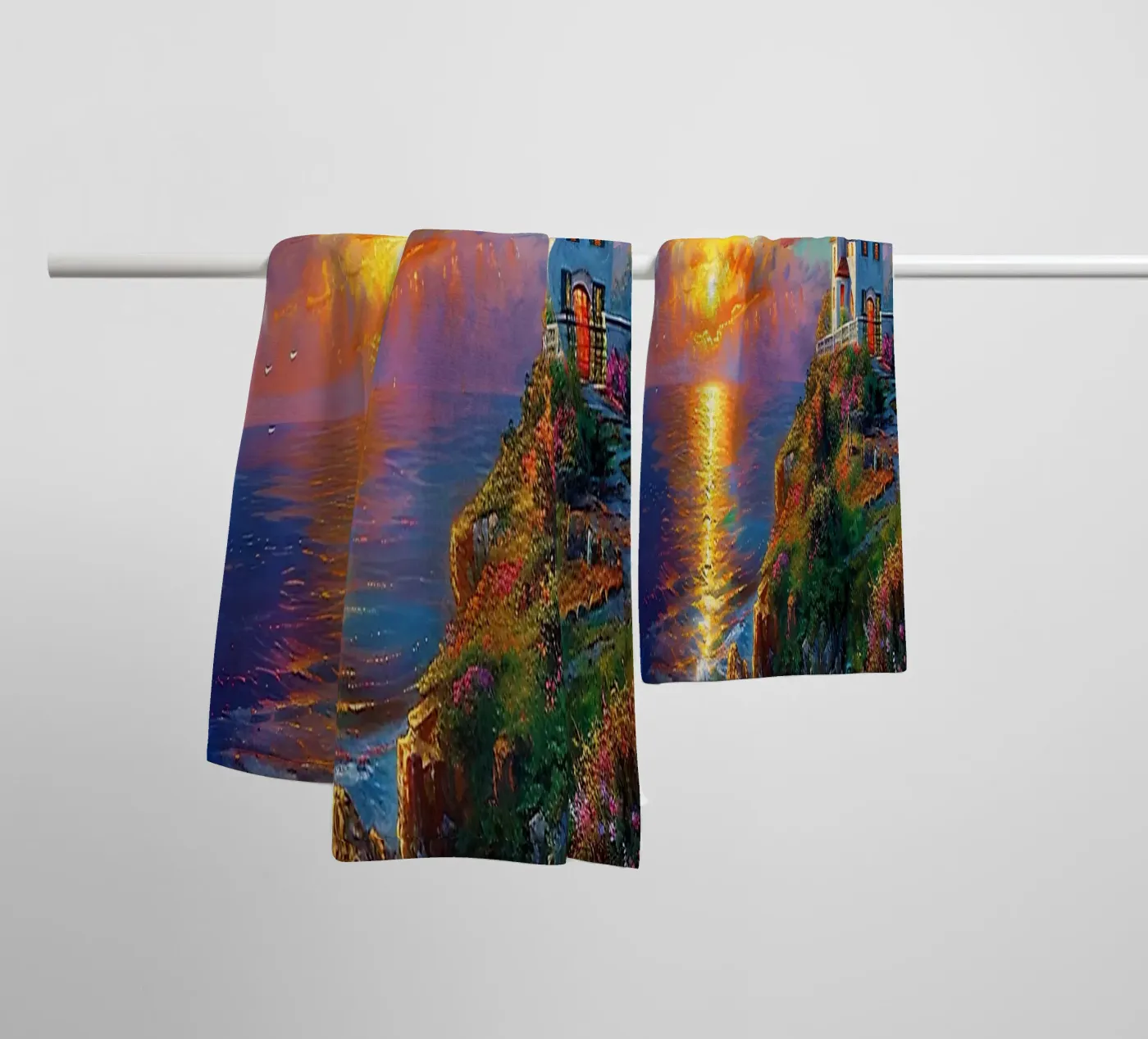 Lighthouse towel by Seitz Michelle