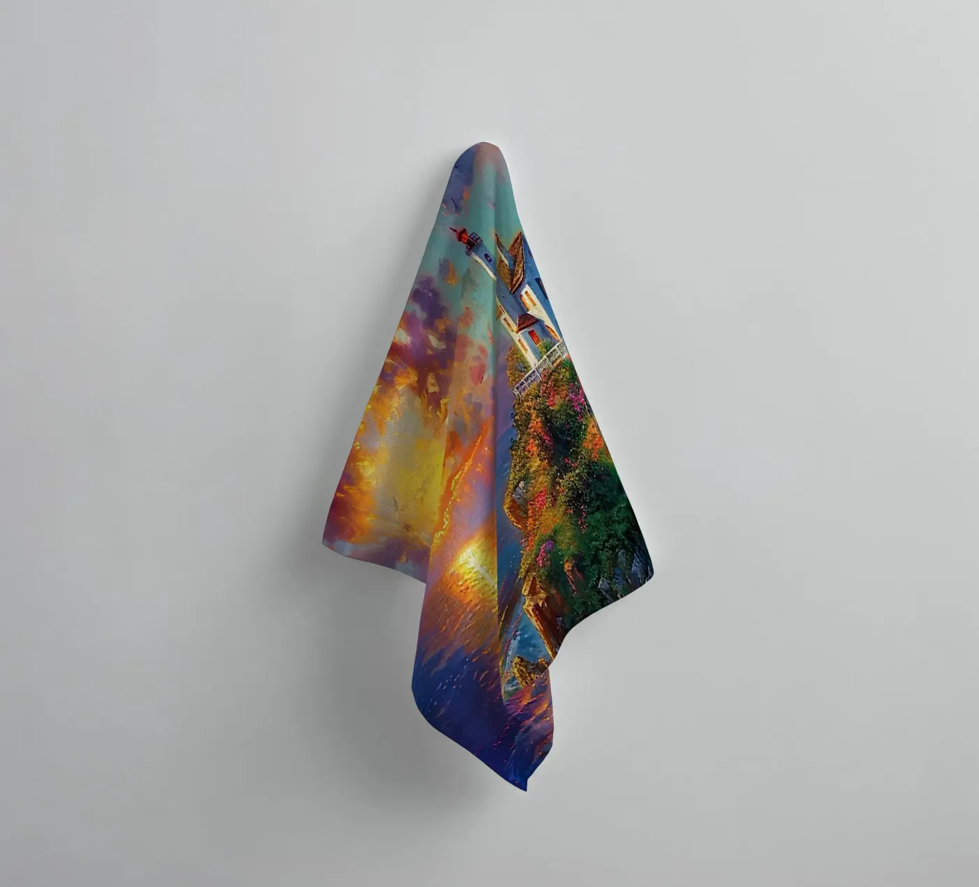 Lighthouse towel by Seitz Michelle
