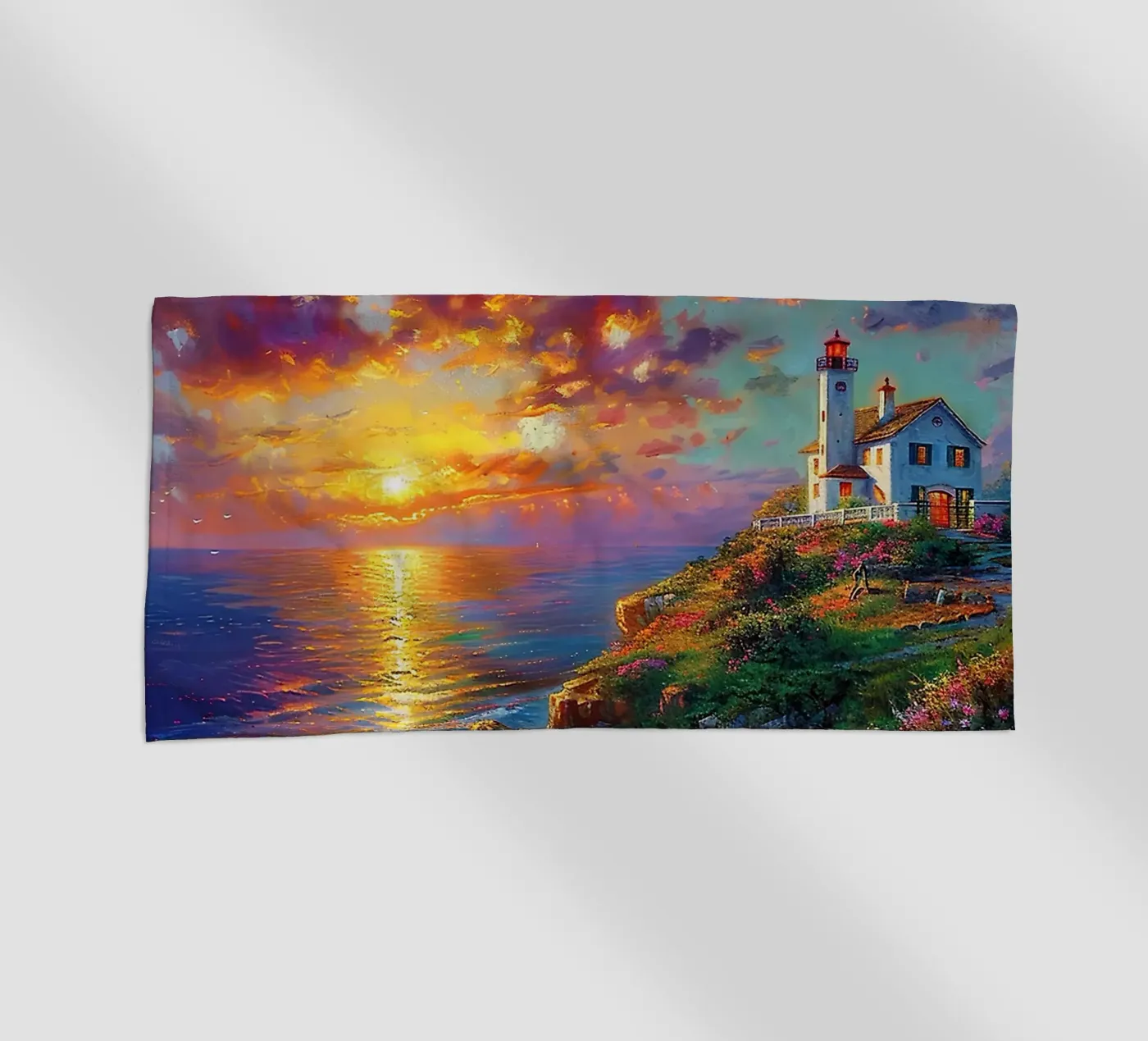 Lighthouse Strandtuch von Seitz Michelle