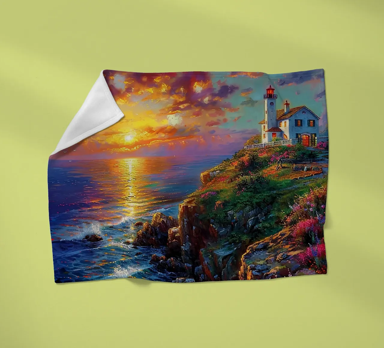 Lighthouse Fleecedecke von Seitz Michelle