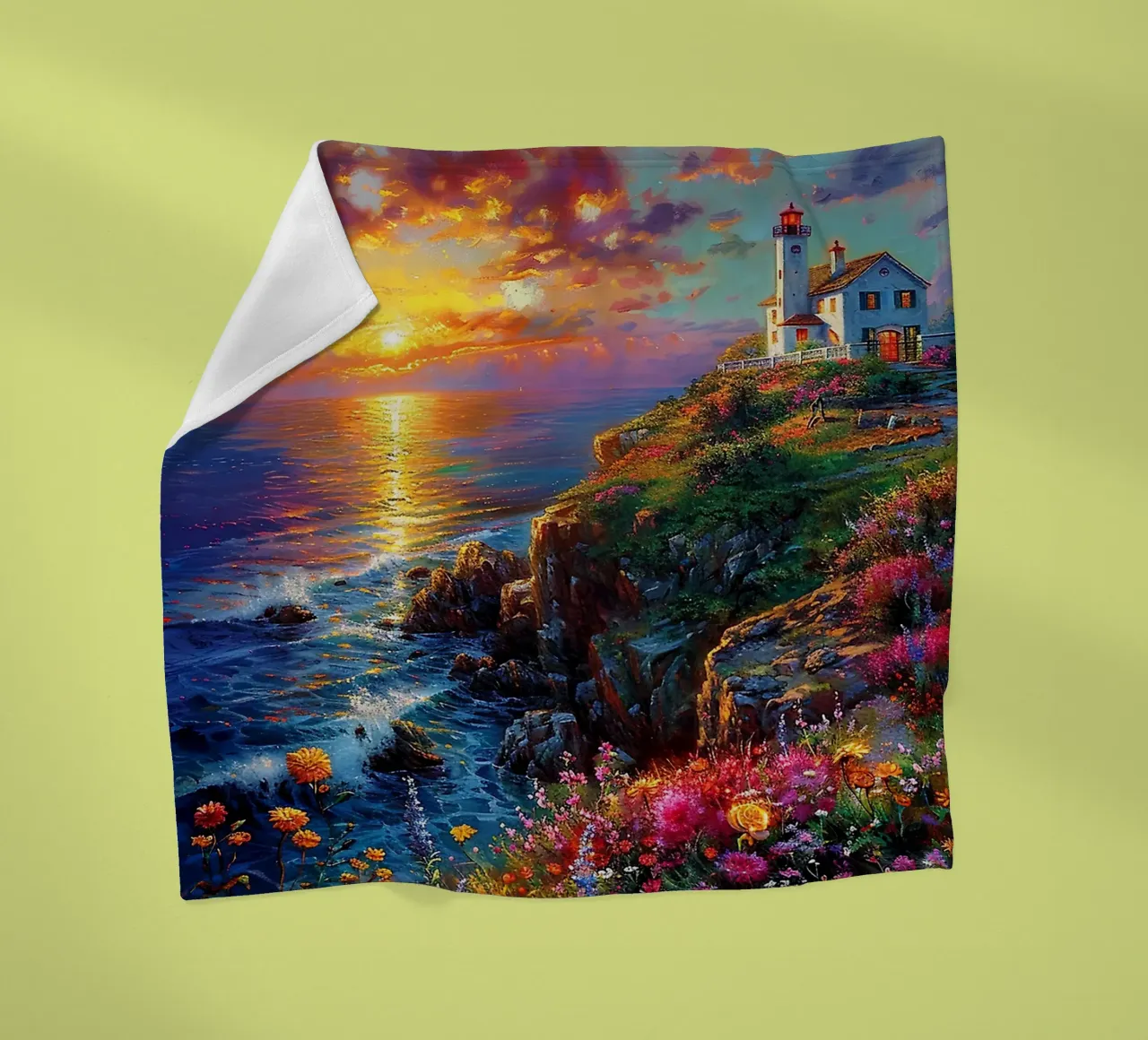 Lighthouse Fleecedecke von Seitz Michelle