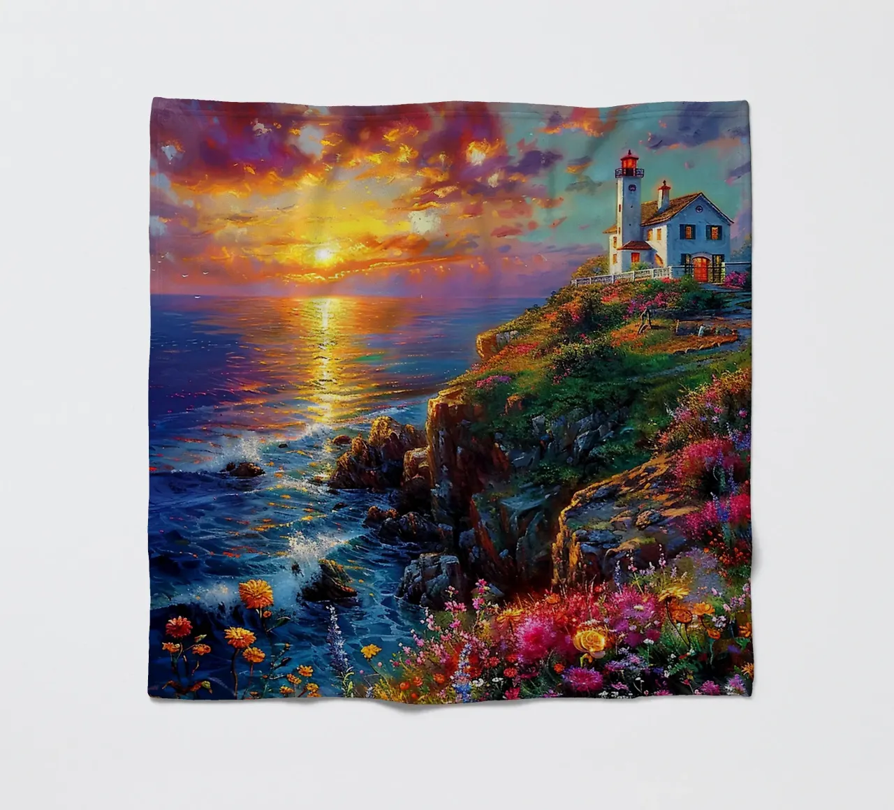 Lighthouse Fleecedecke von Seitz Michelle