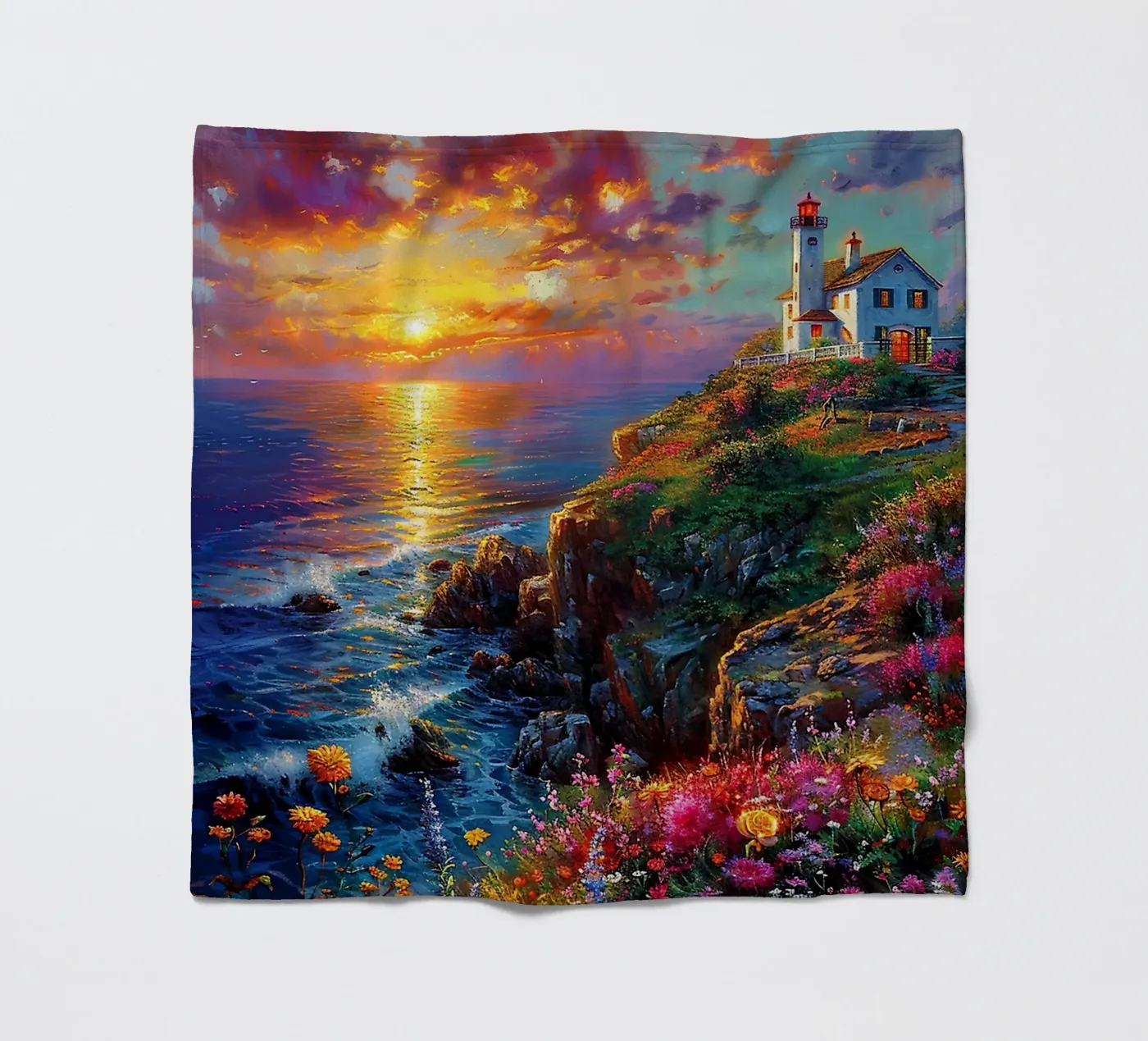 Lighthouse Fleecedecke von Seitz Michelle