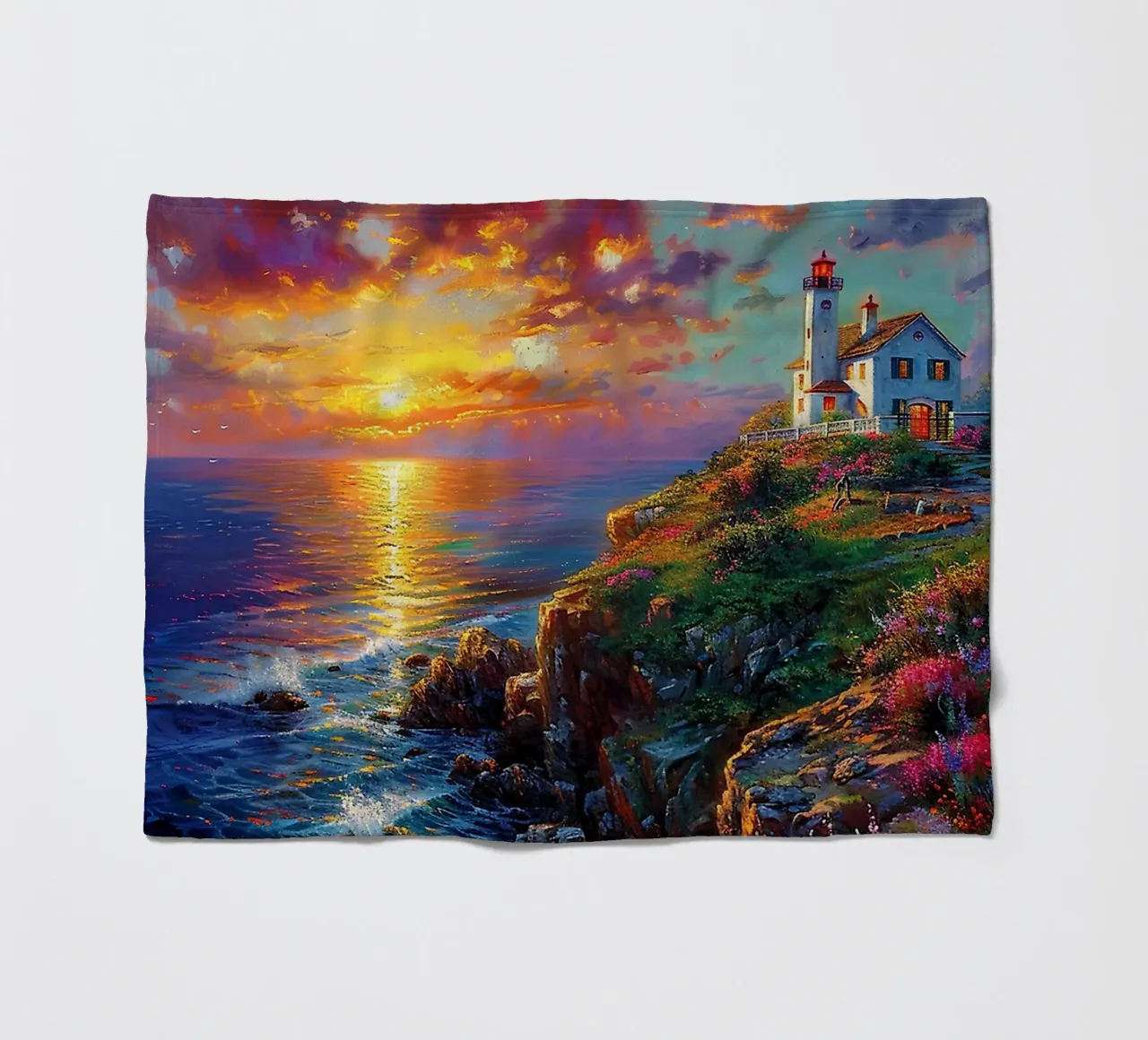 Lighthouse Fleecedecke von Seitz Michelle