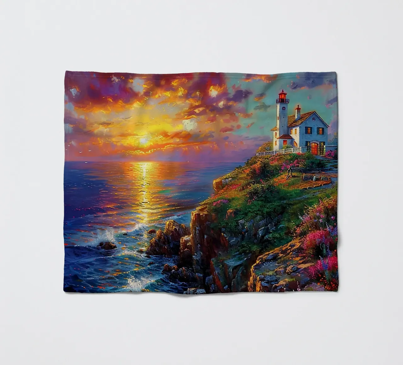 Lighthouse Fleecedecke von Seitz Michelle