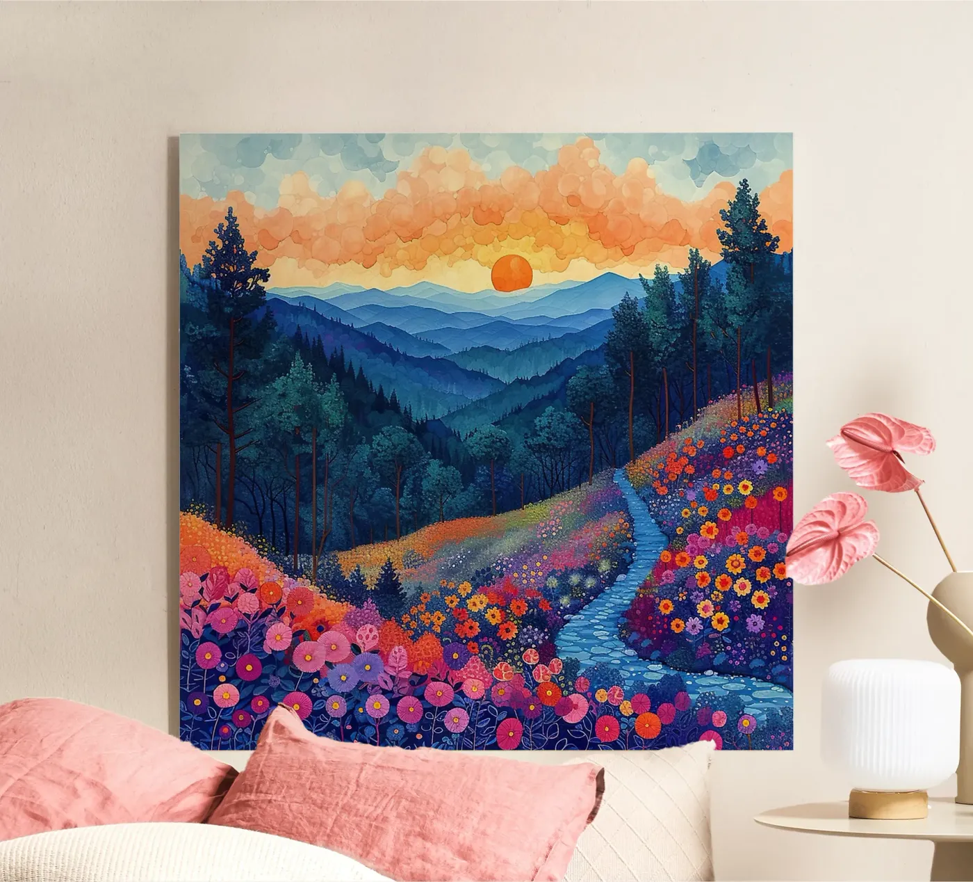 Mountain Sunset acrylic glass by Seitz Michelle
