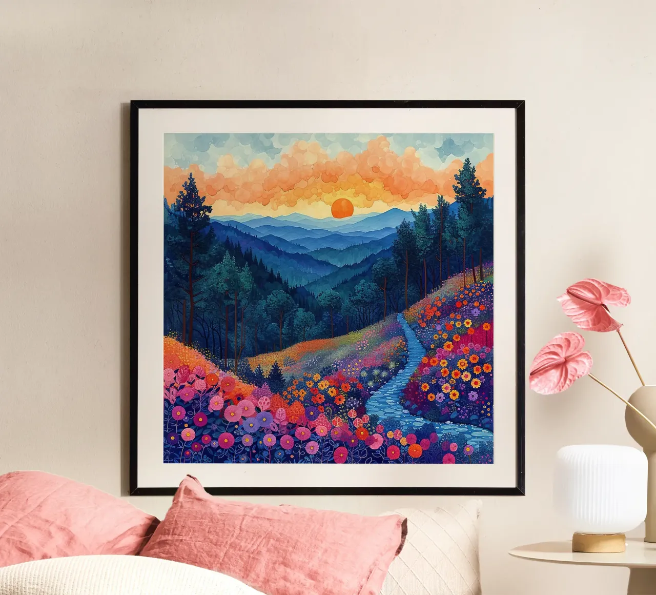 Mountain Sunset poster da Seitz Michelle