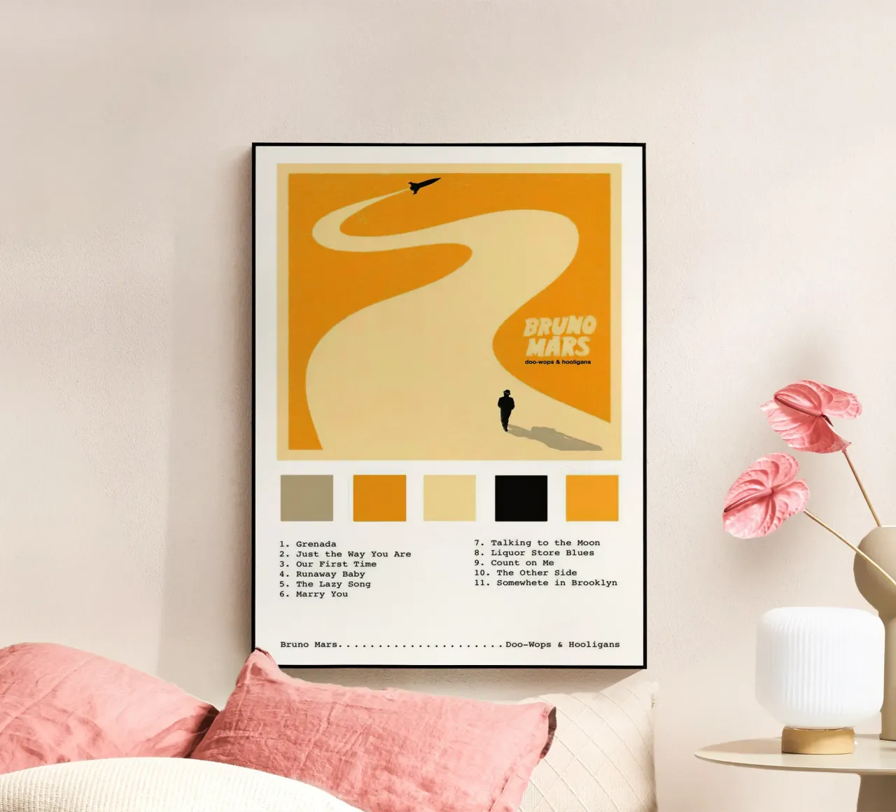 Bruno Mars Doo Wops & Hooligans plexiglass da Brook Soul King