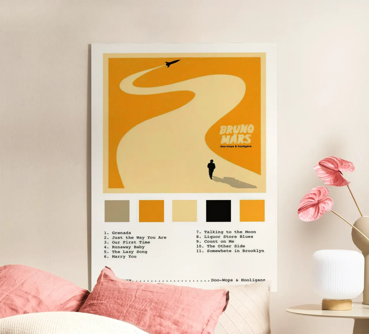 Bruno Mars Doo Wops & Hooligans plexiglass da Brook Soul King