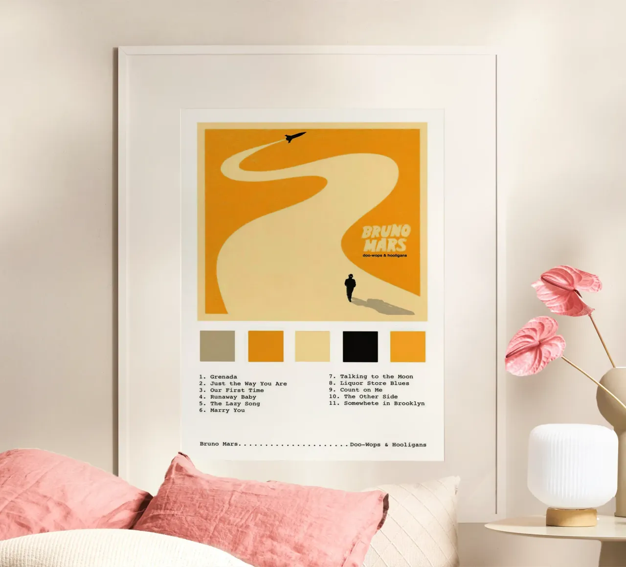 Bruno Mars Doo Wops & Hooligans carta hahnemühle da Brook Soul King