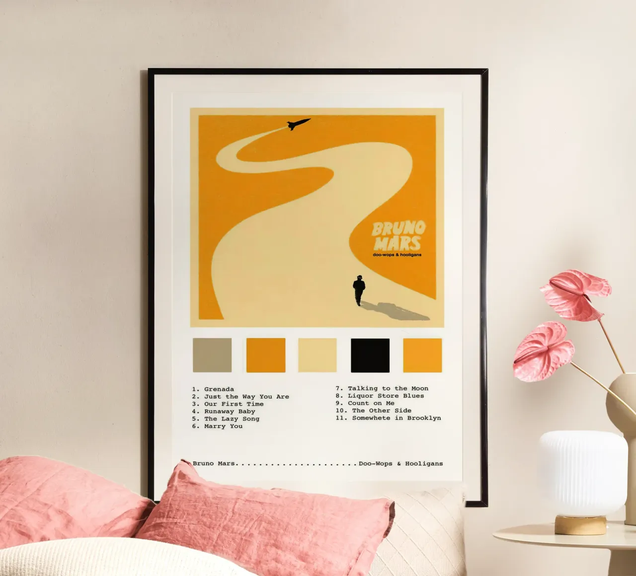 Bruno Mars Doo Wops & Hooligans carta hahnemühle da Brook Soul King