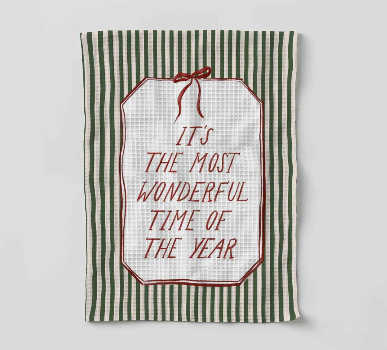 It‘s the most wonderful time of the year canovaccio da cucina da herzundpapier