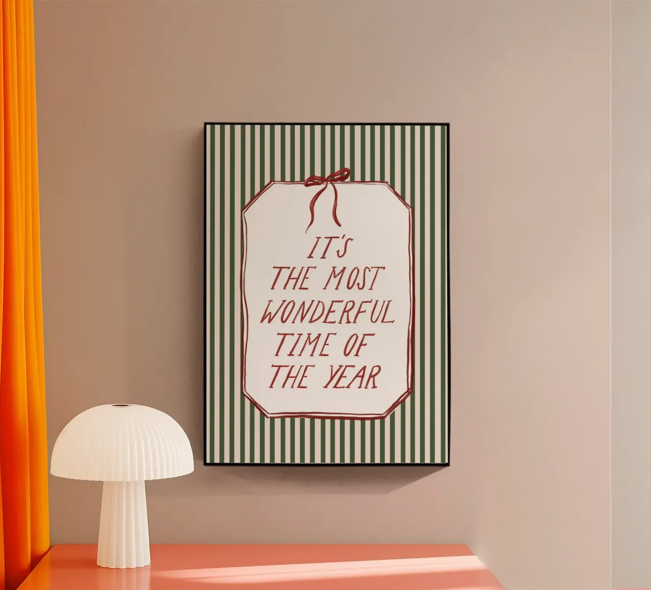 It‘s the most wonderful time of the year plexiglass da herzundpapier