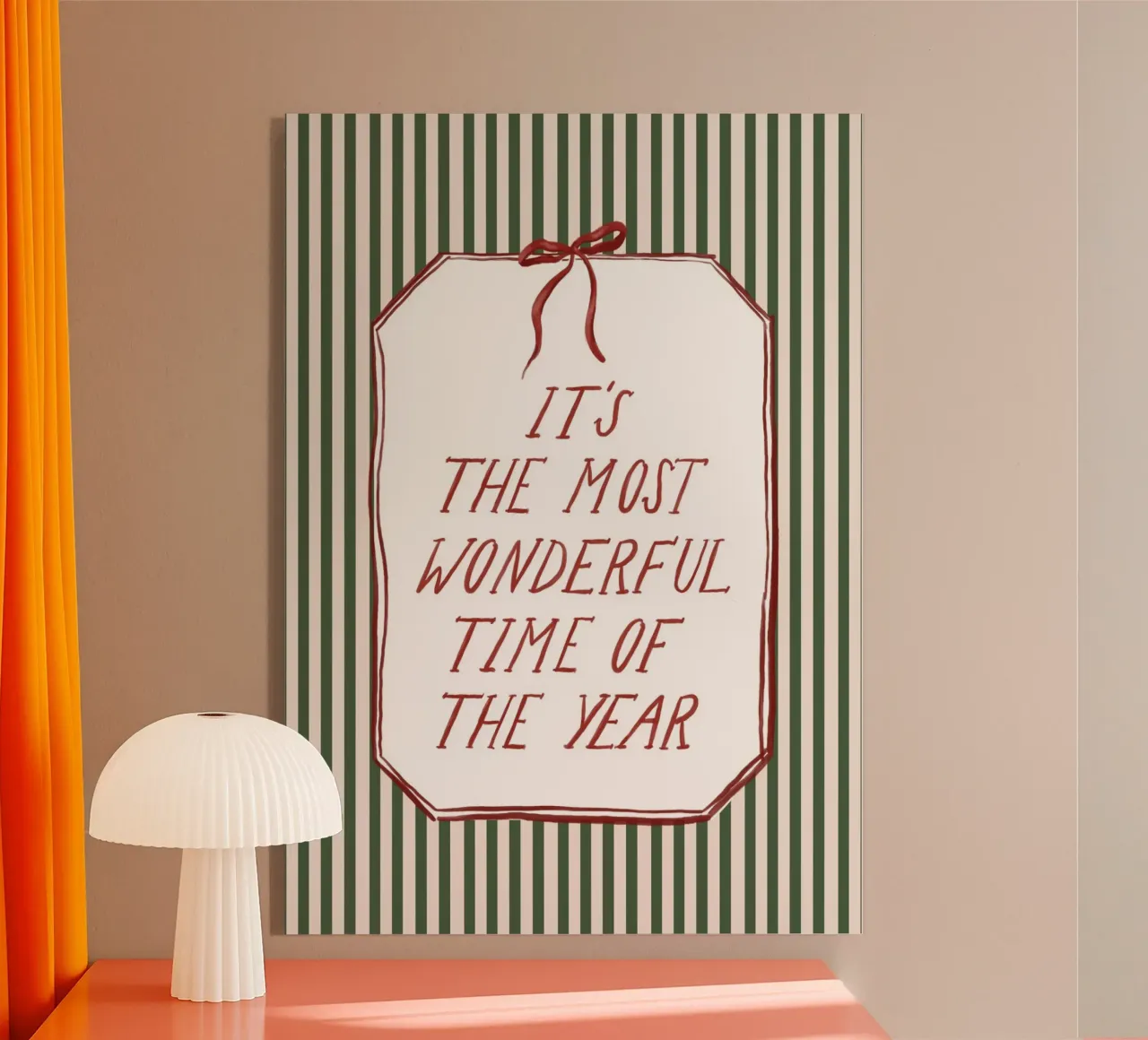 It‘s the most wonderful time of the year plexiglass da herzundpapier