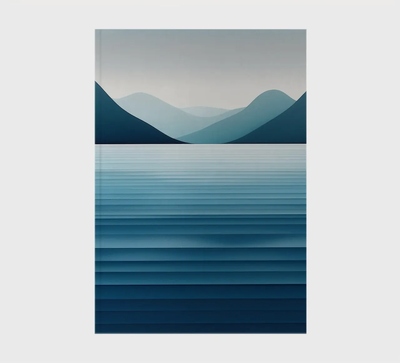 Minimal Nordic Seascape notebook by Burk Smith
