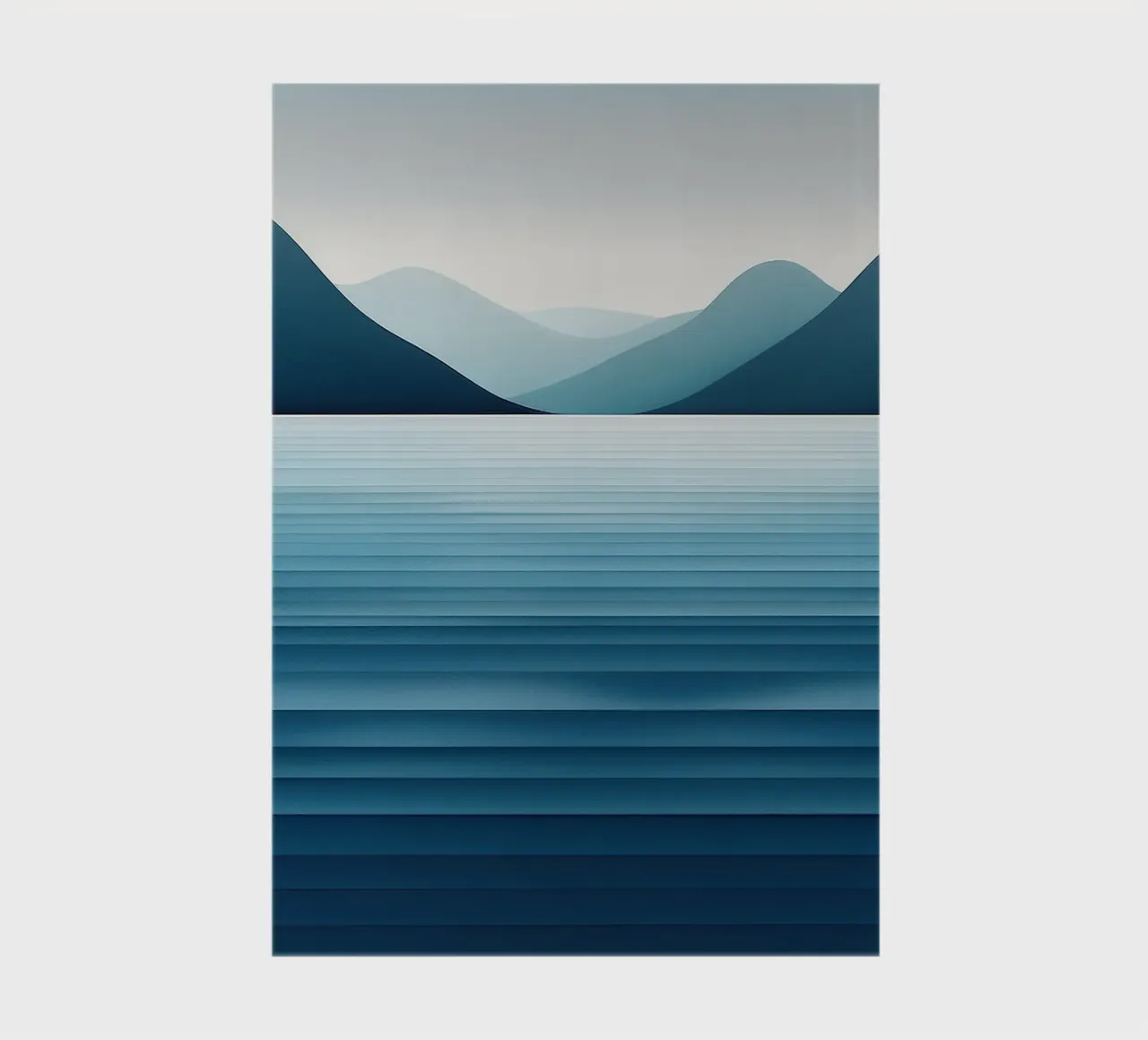 Minimal Nordic Seascape notebook by Burk Smith