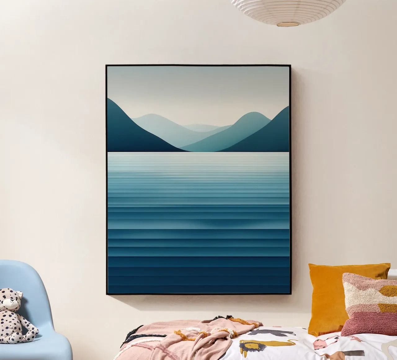 Minimal Nordic Seascape plexiglass da Burk Smith