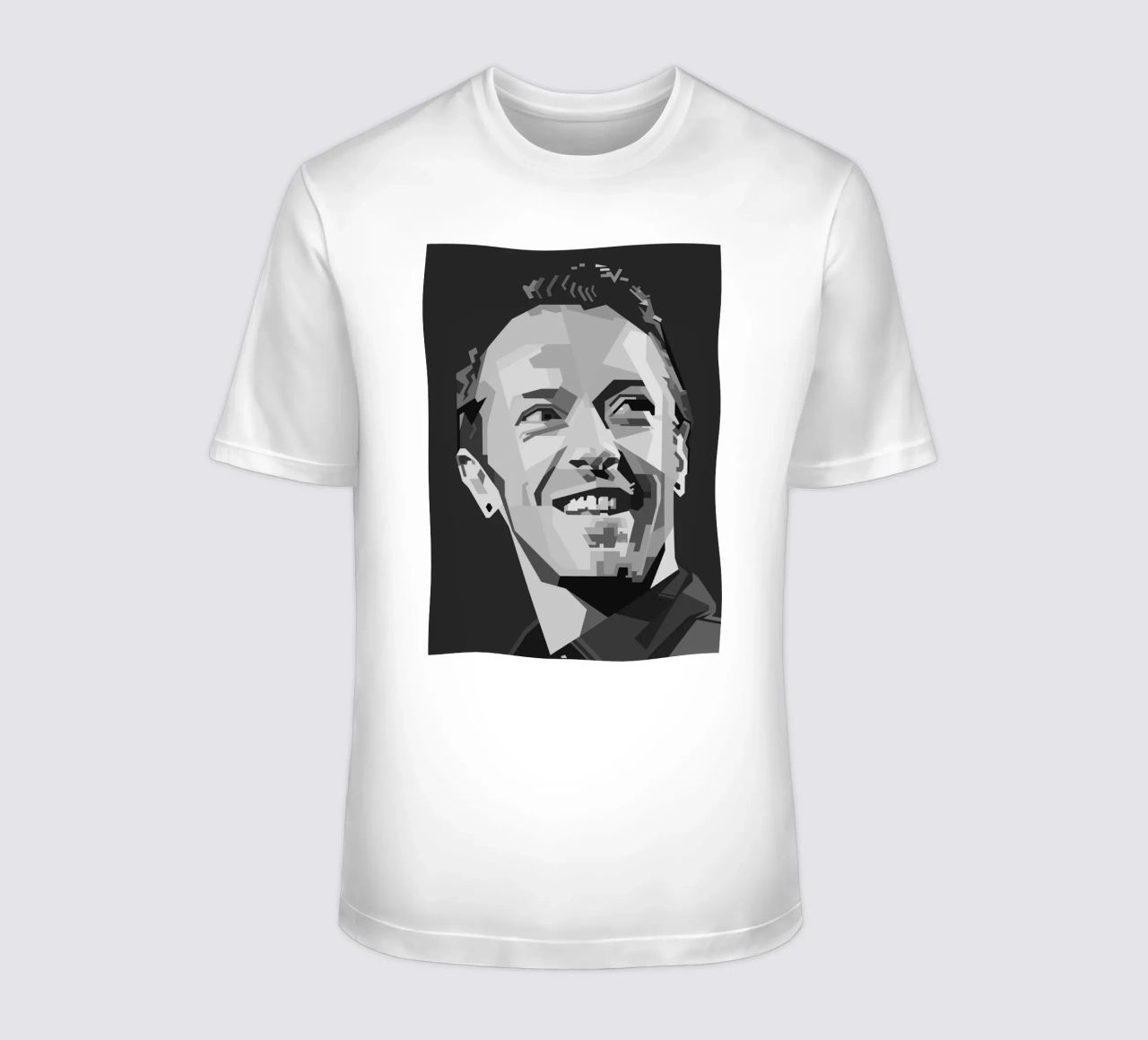 Chris Martin Popart WPAP t-shirt da KP Artwork