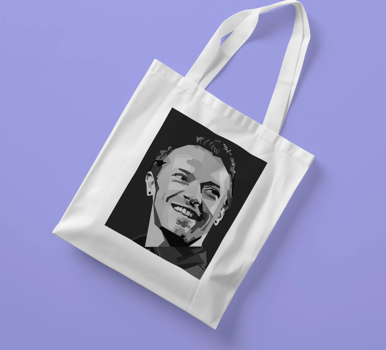 Chris Martin Popart WPAP borsa in juta da KP Artwork