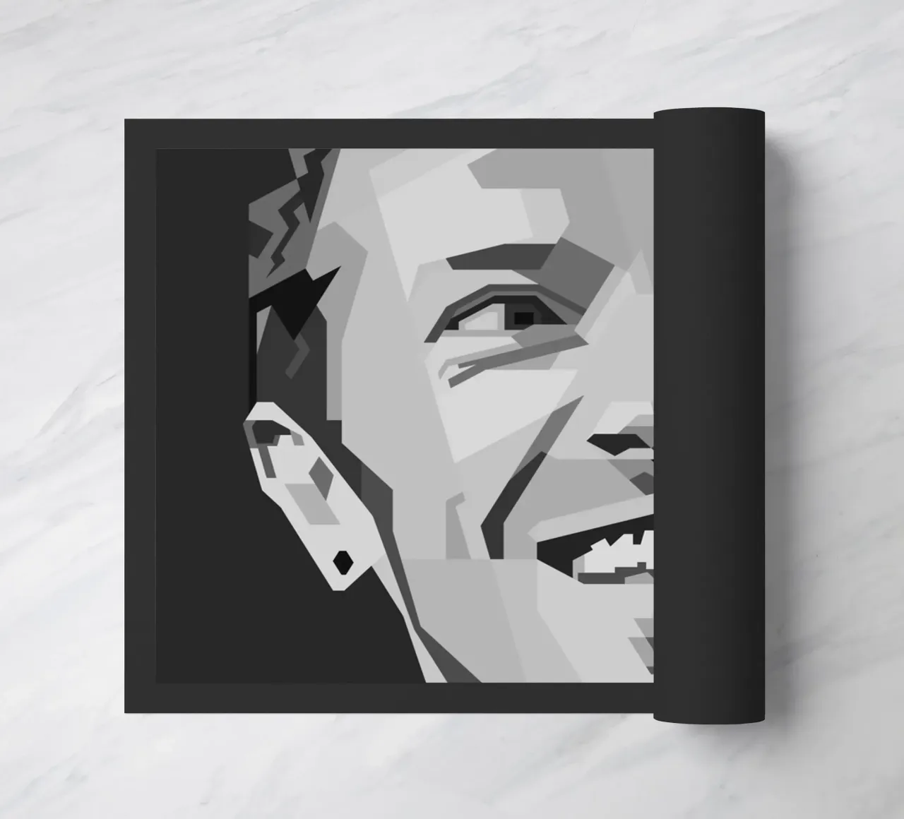 Chris Martin Popart WPAP Fußmatte von KP Artwork