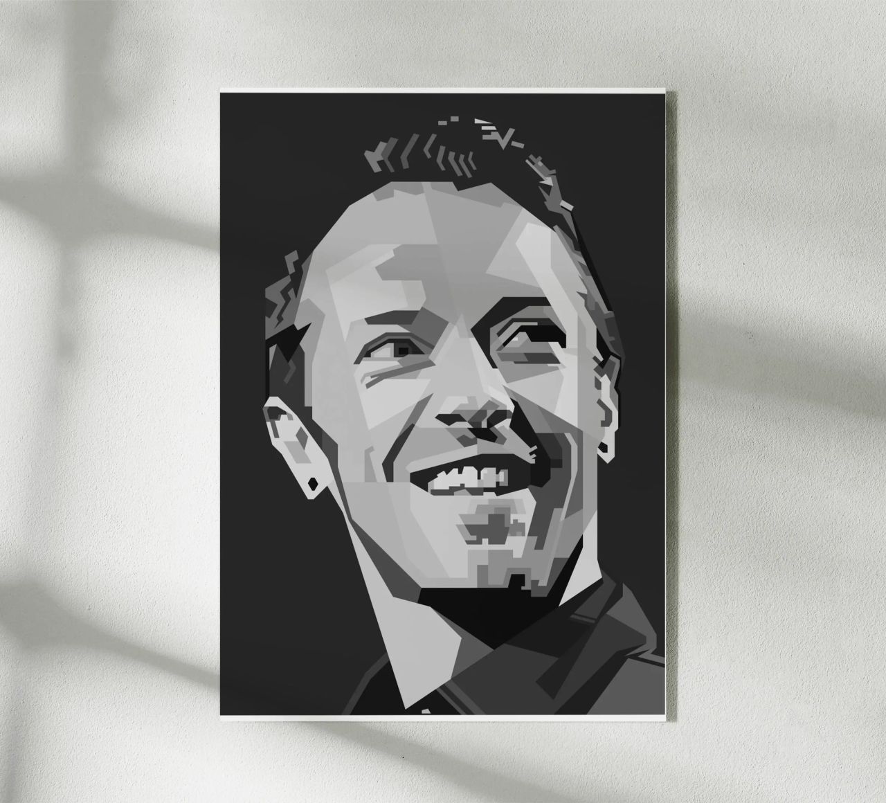 Chris Martin Popart WPAP plexiglass da KP Artwork
