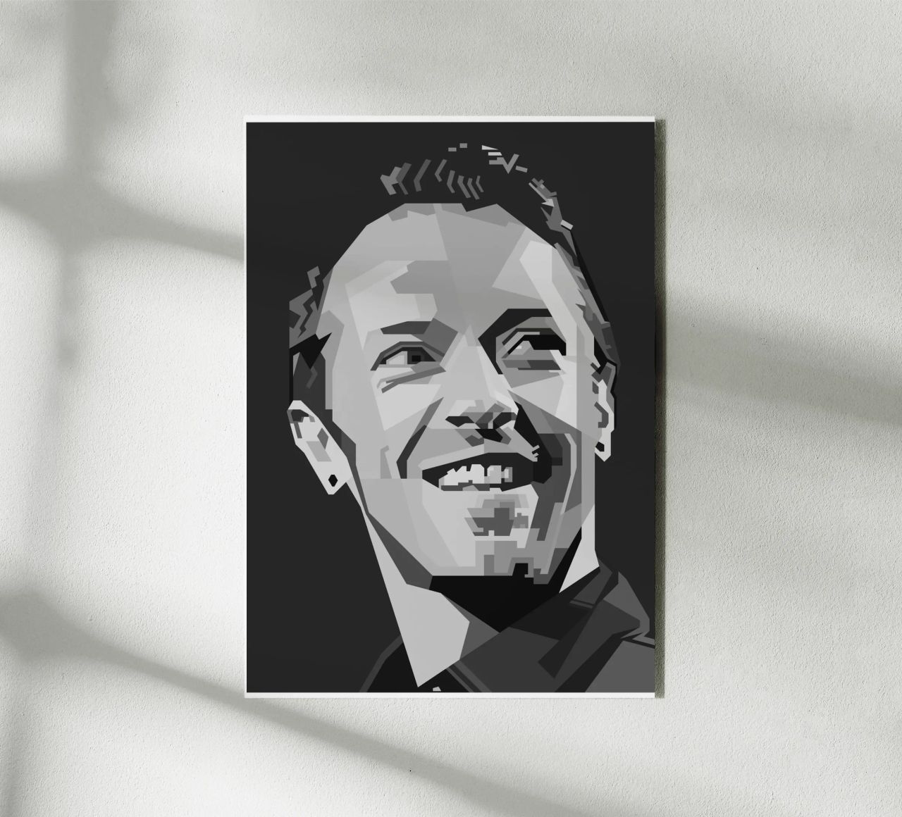 Chris Martin Popart WPAP alluminio dibond da KP Artwork