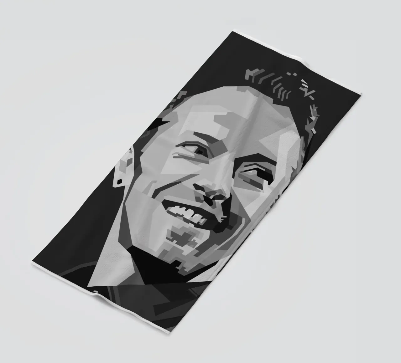 Chris Martin Popart WPAP strandhanddoek van KP Artwork