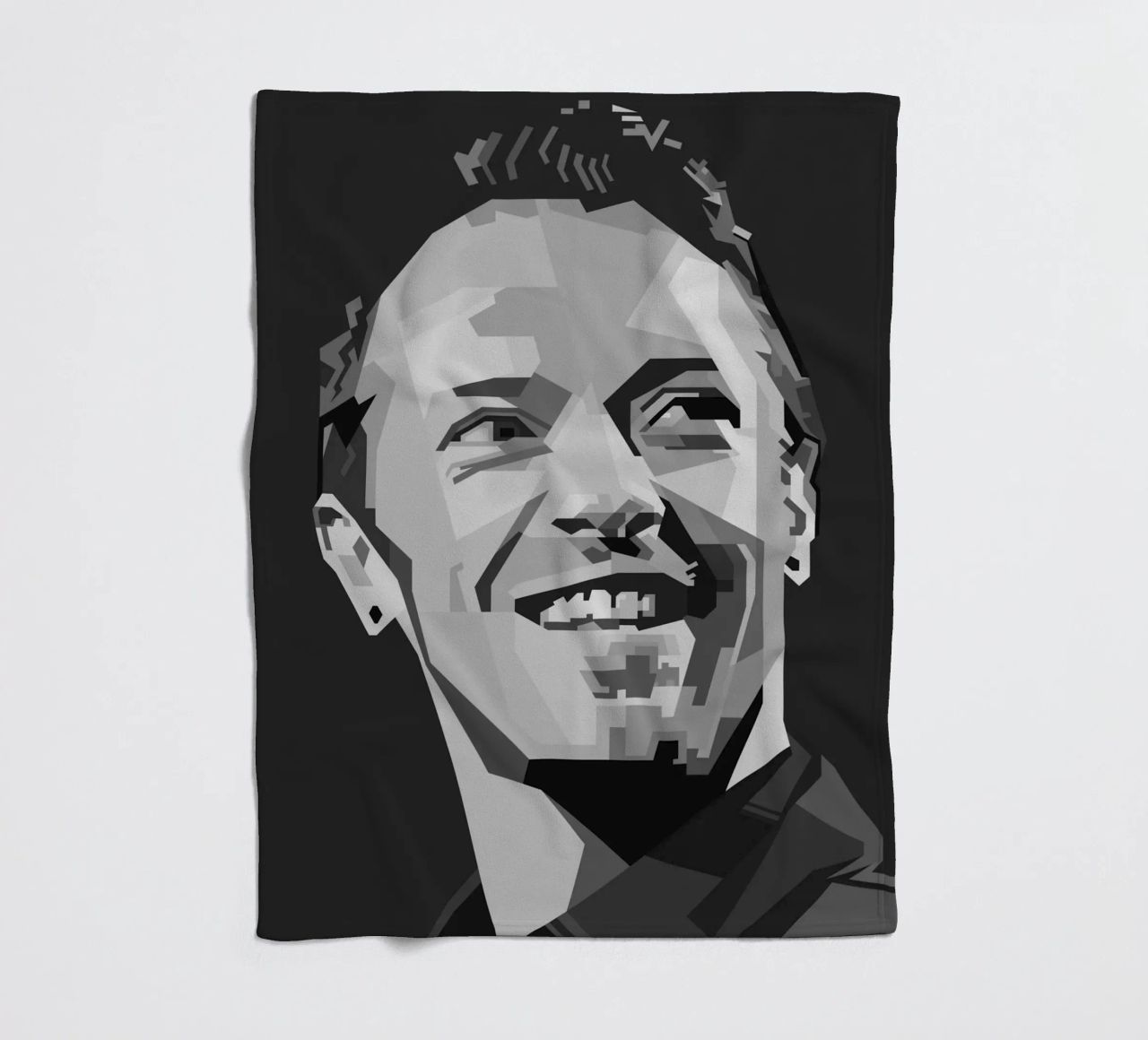 Chris Martin Popart WPAP coperta in pile da KP Artwork