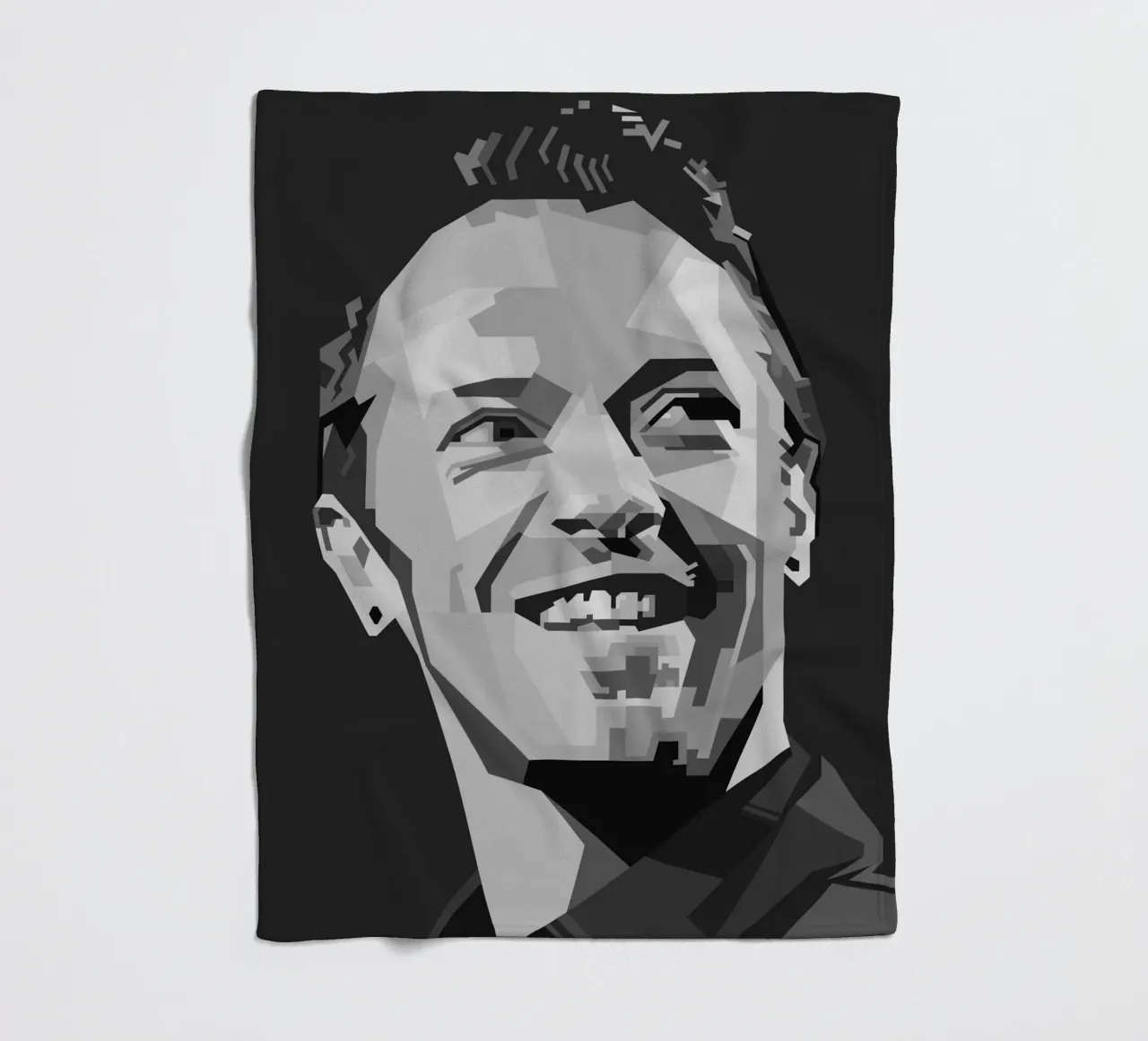 Chris Martin Popart WPAP coperta in pile da KP Artwork