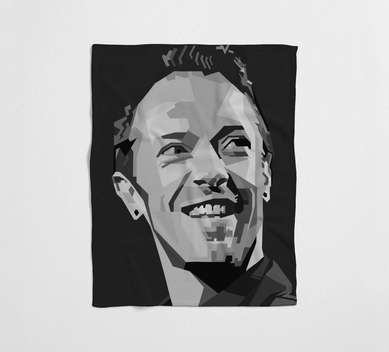 Chris Martin Popart WPAP coperta in pile da KP Artwork