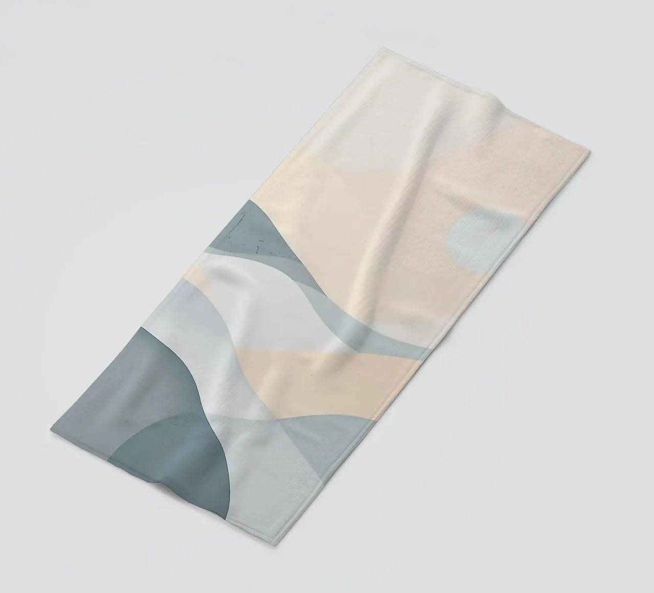 Nordic Calm Minimalist Landscape telo mare da Burk Smith