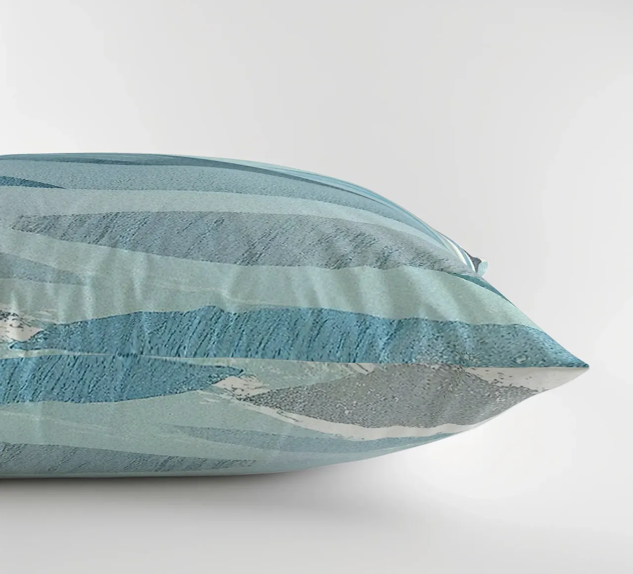 Scandinavian Abstract Waves in Cool Blue Tones cuscino da Burk Smith