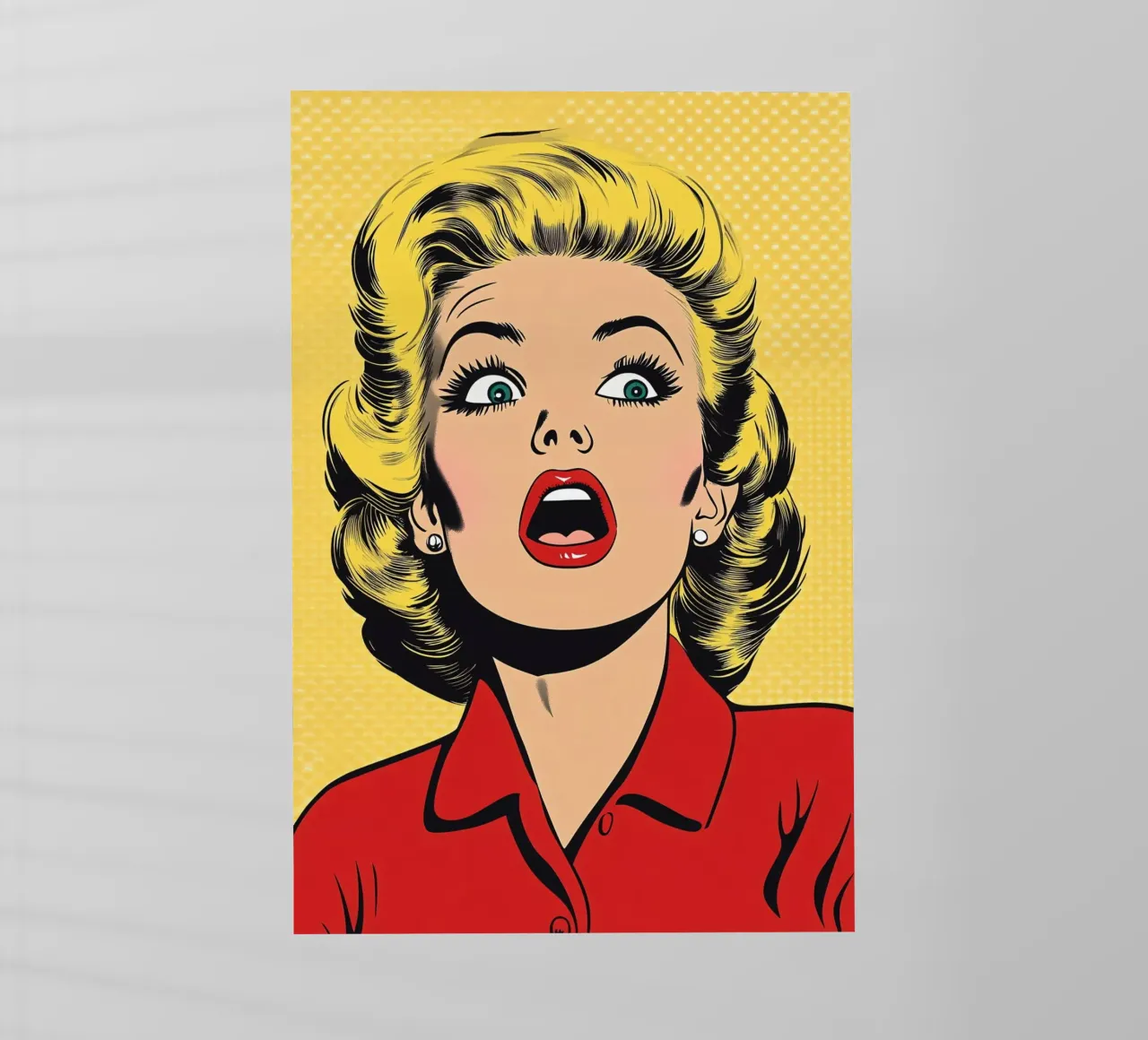 Bionda scioccata pellicola backlit da M-Ulrich-Digital Art