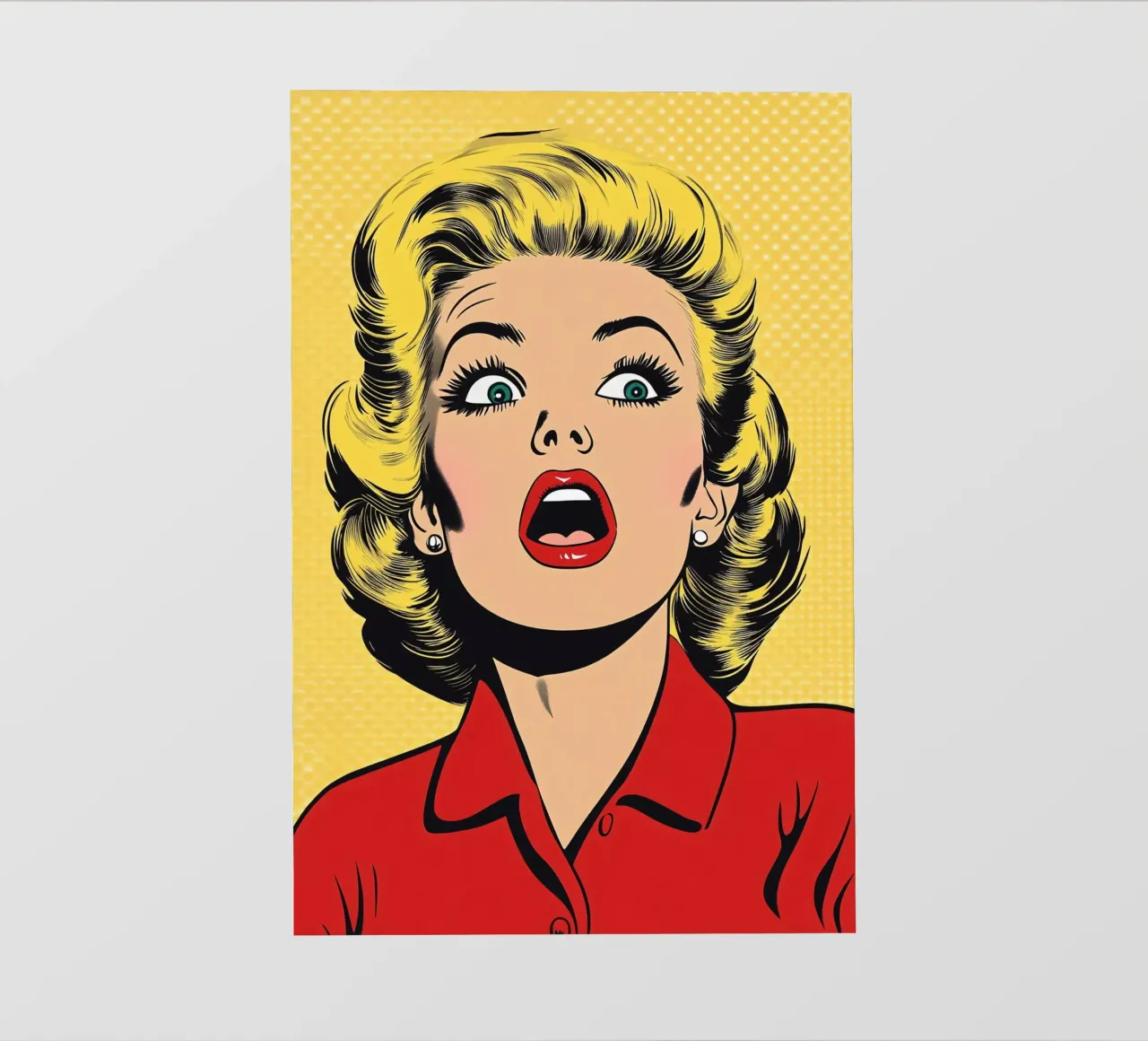 Bionda scioccata pellicola backlit da M-Ulrich-Digital Art