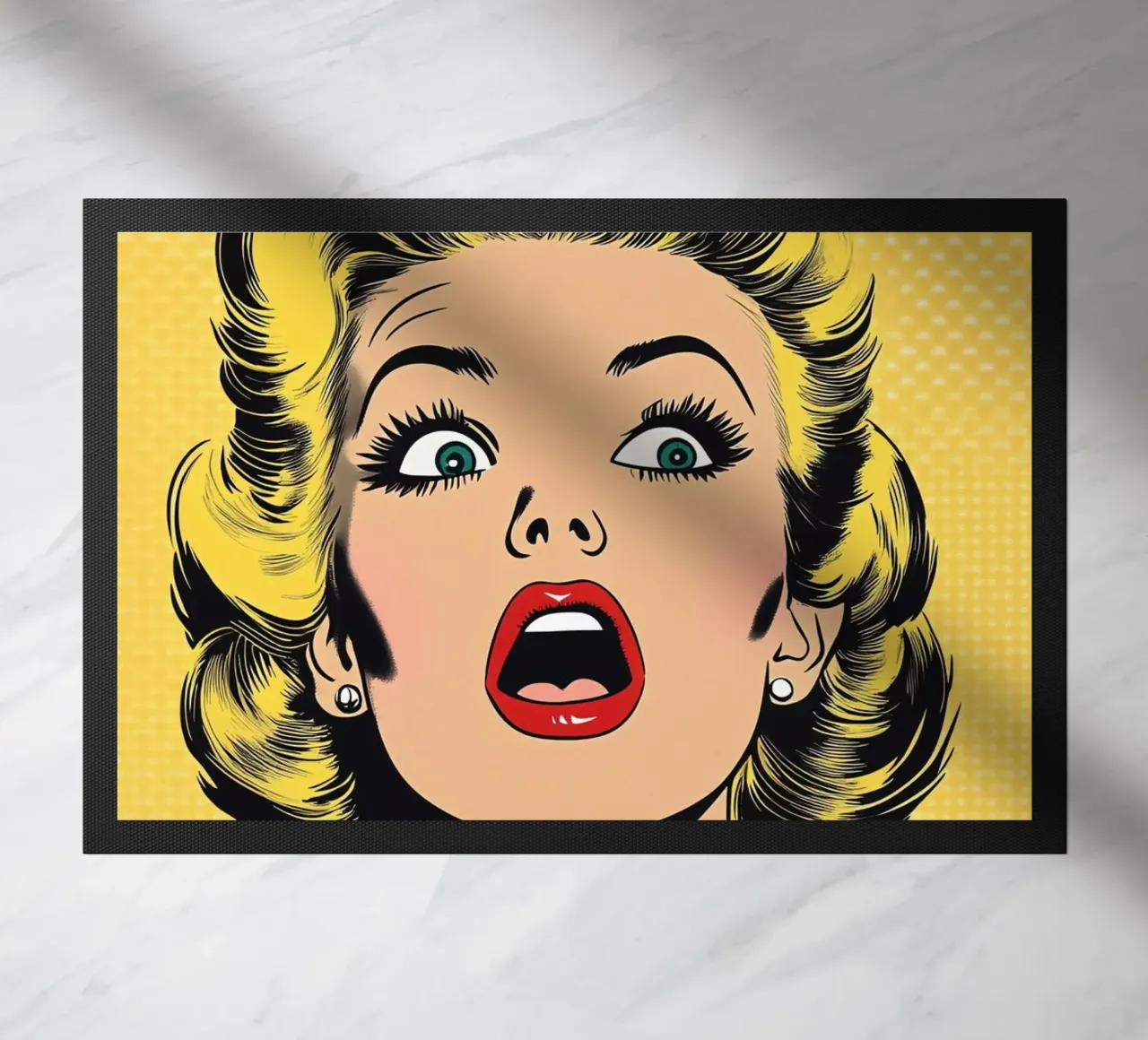 Bionda scioccata zerbino da M-Ulrich-Digital Art